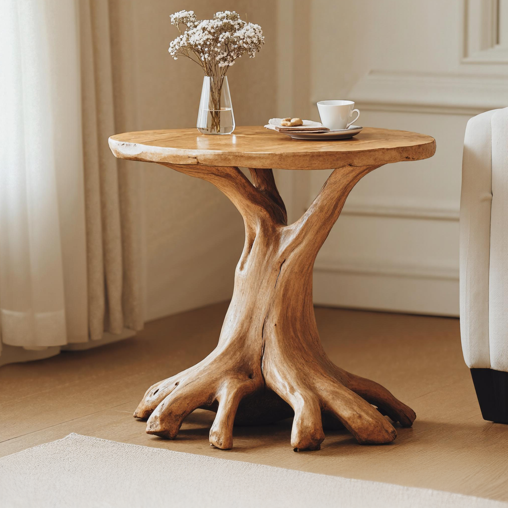 Custom Wood End Table For A Cozy And Inviting Living Room SILDTEN111