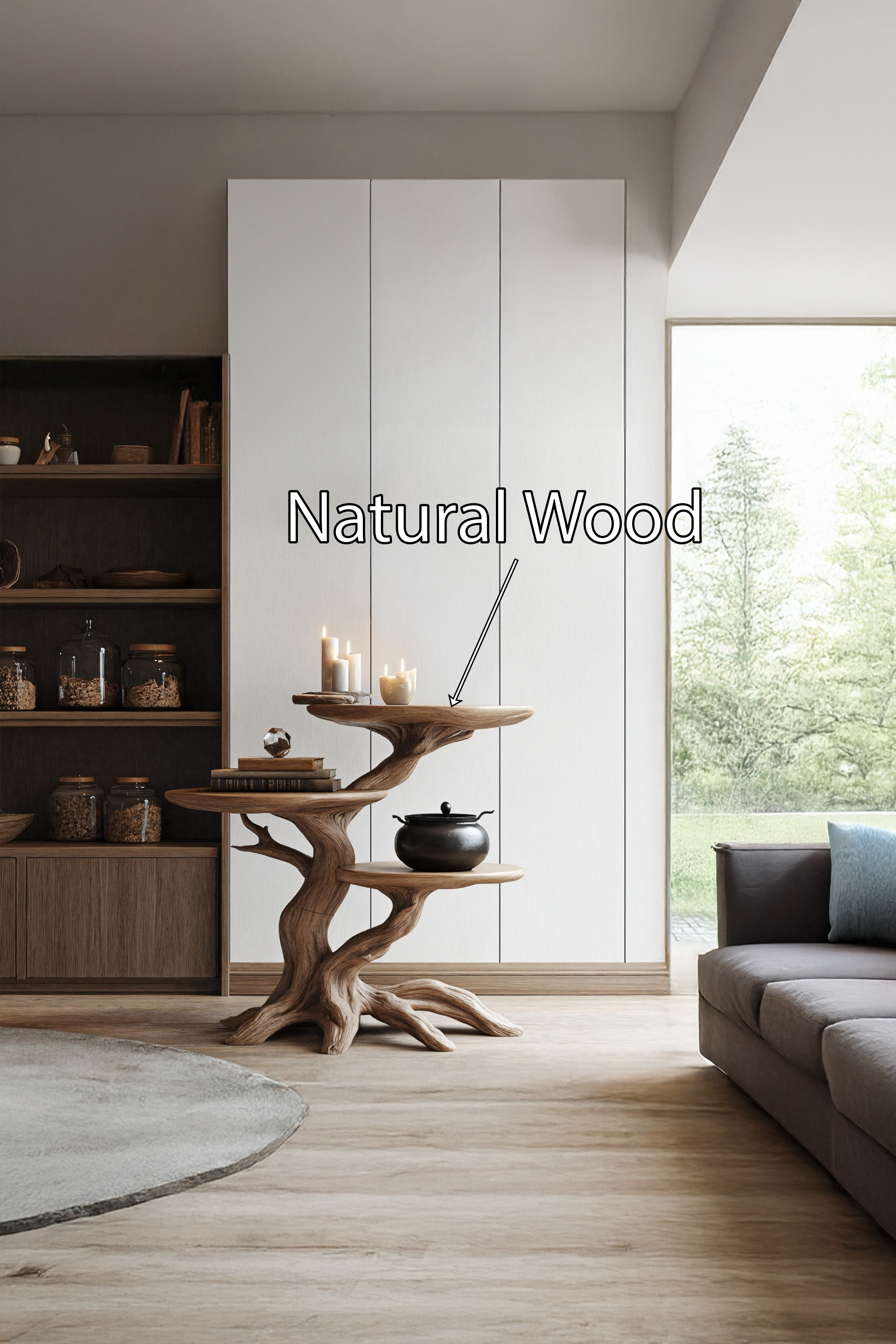 Farmhouse Wooden End Table For Furniture Decor Haunted Autumn Display SILDTTRHEN010