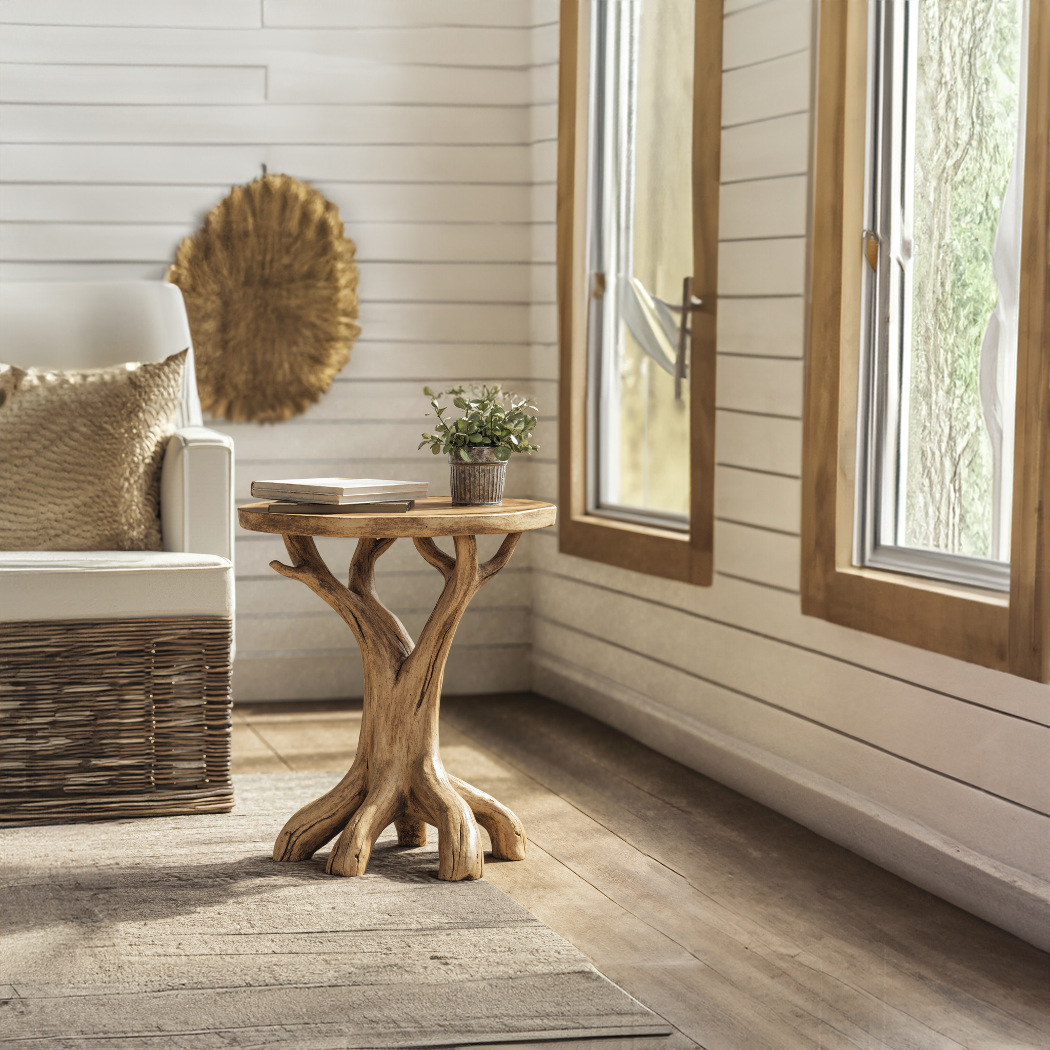 Farmhouse End Table Side Table Home Decor SILDTEN055