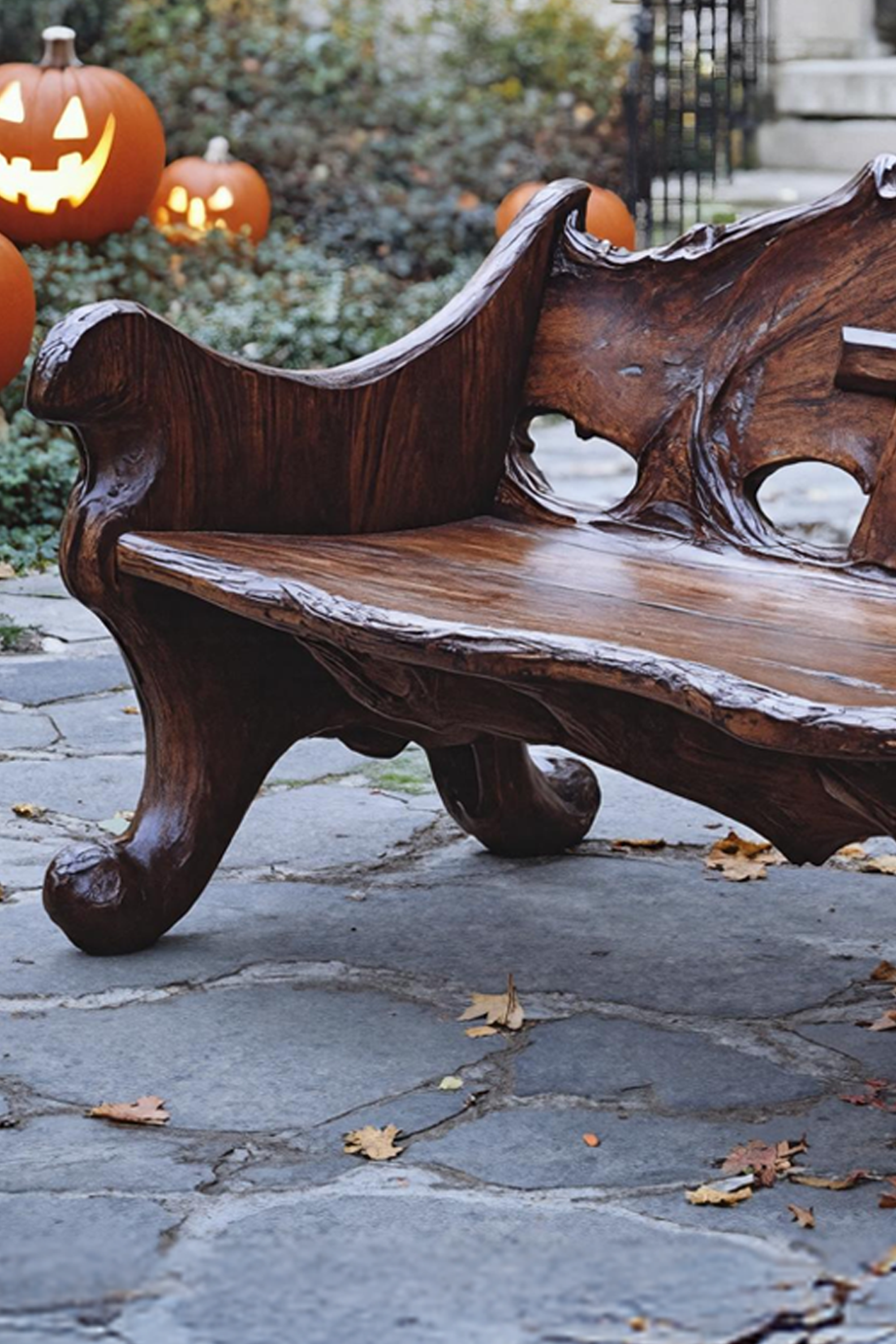 Mid Century Live Edge Outdoor Bench For Outdoor Decor Ideas SILDTTNHOB011