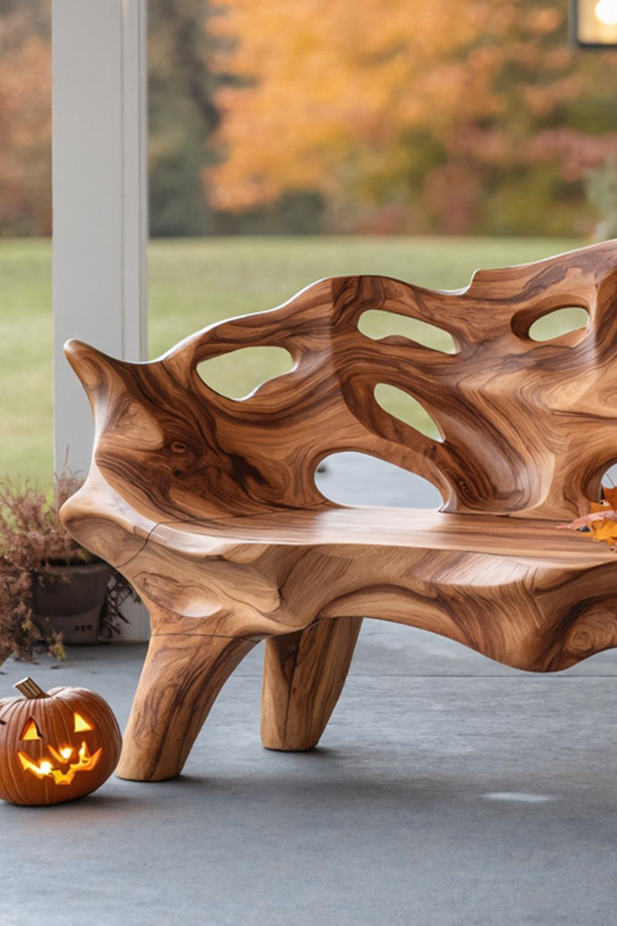 Rustic Live Edge Outdoor Bench For Patio And Outdoor Furniture SILDTTNHOB022