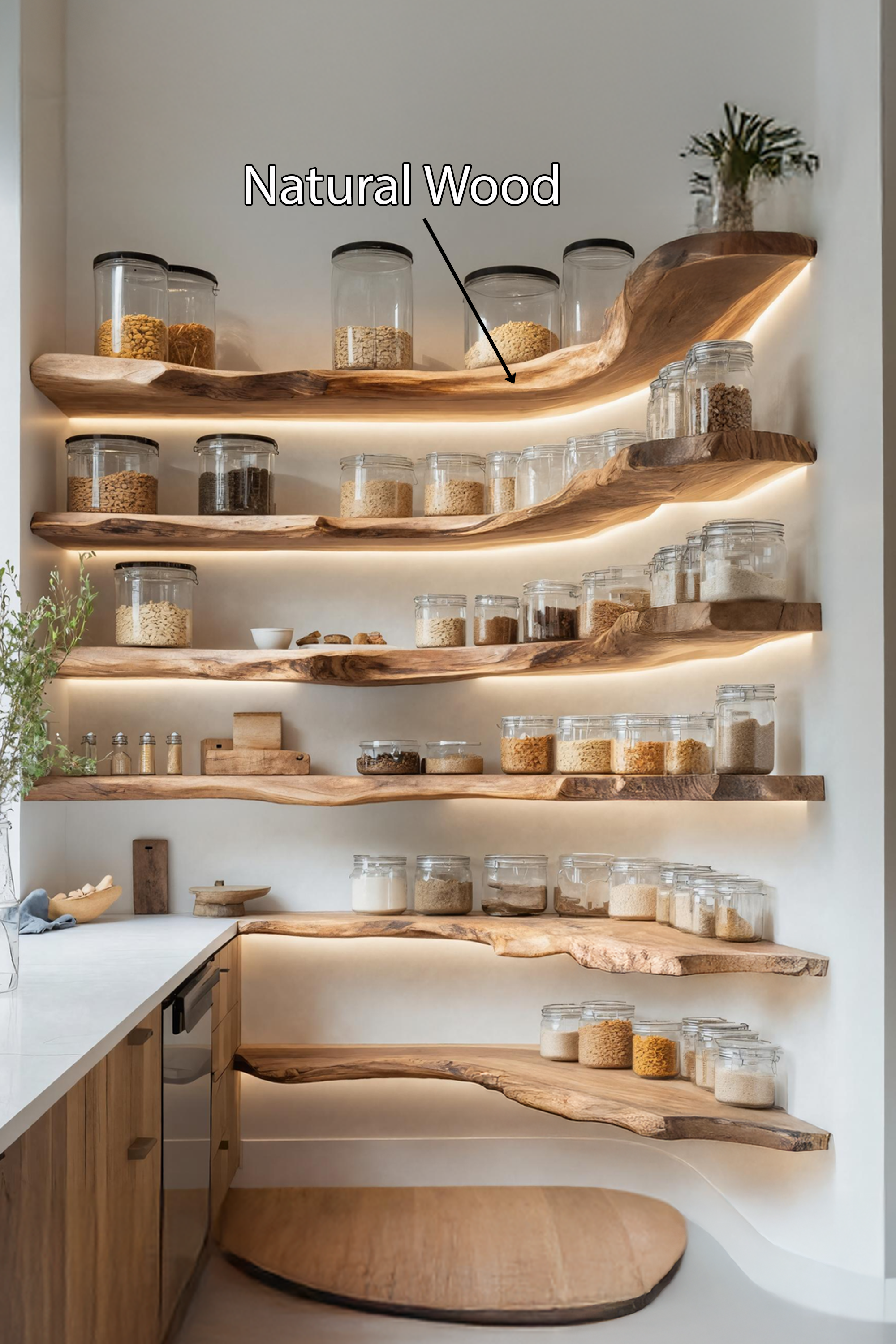 Rustic Handmade Wooden Spice Rack For Kitchen Wall SILDTTNSRS009