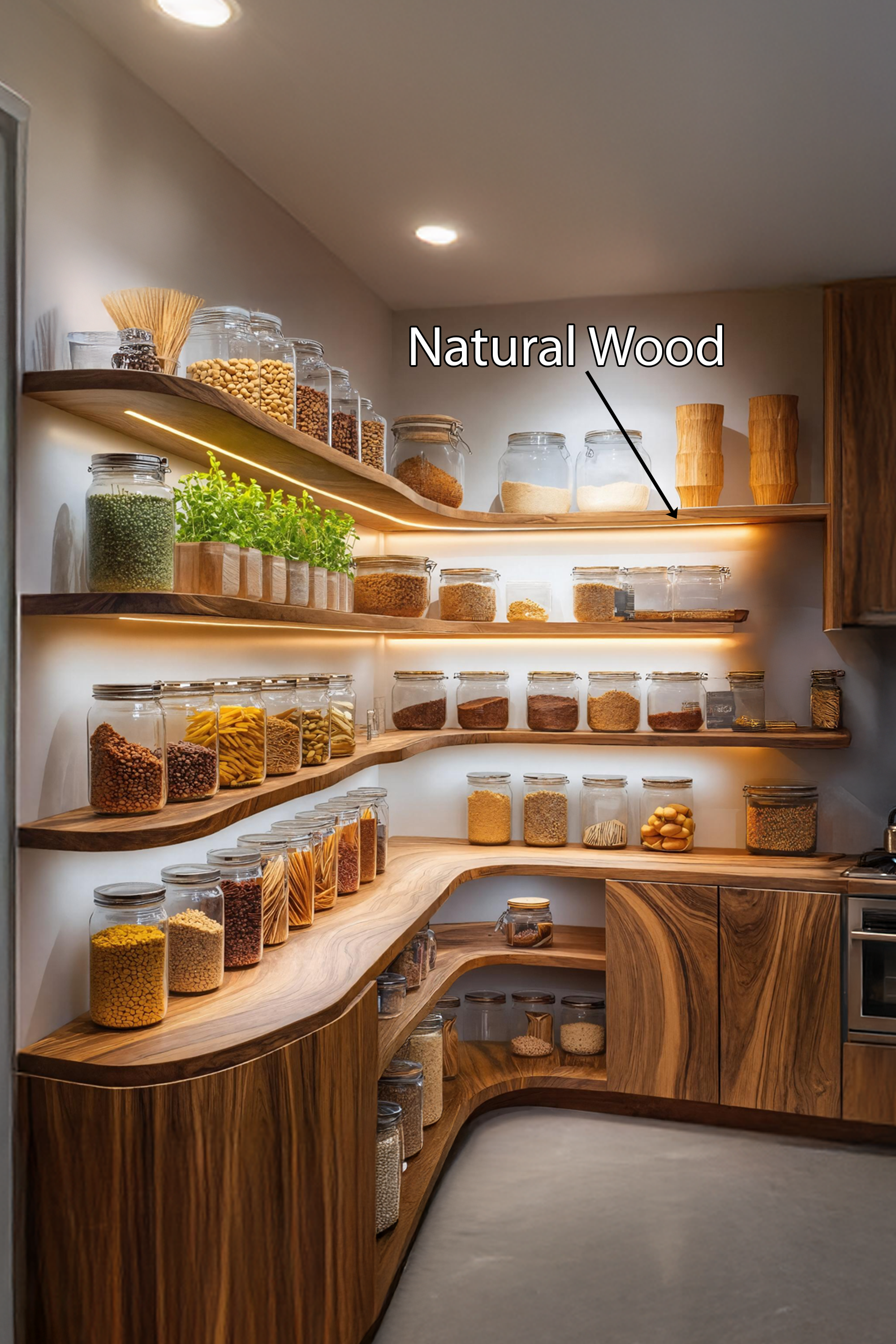 Wooden Spice Rack Shelf Farmhouse Style For Kitchen Use SILDTTNSRS011