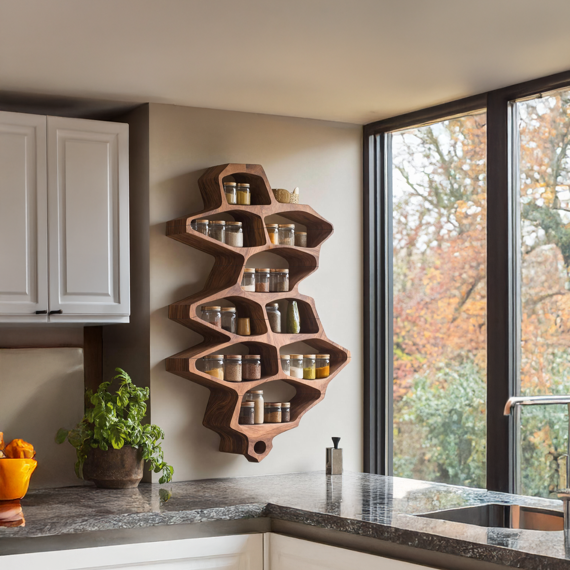 Farmhouse Style Spice Storage Cabinet For Kitchen Use SILDTTRSRS015