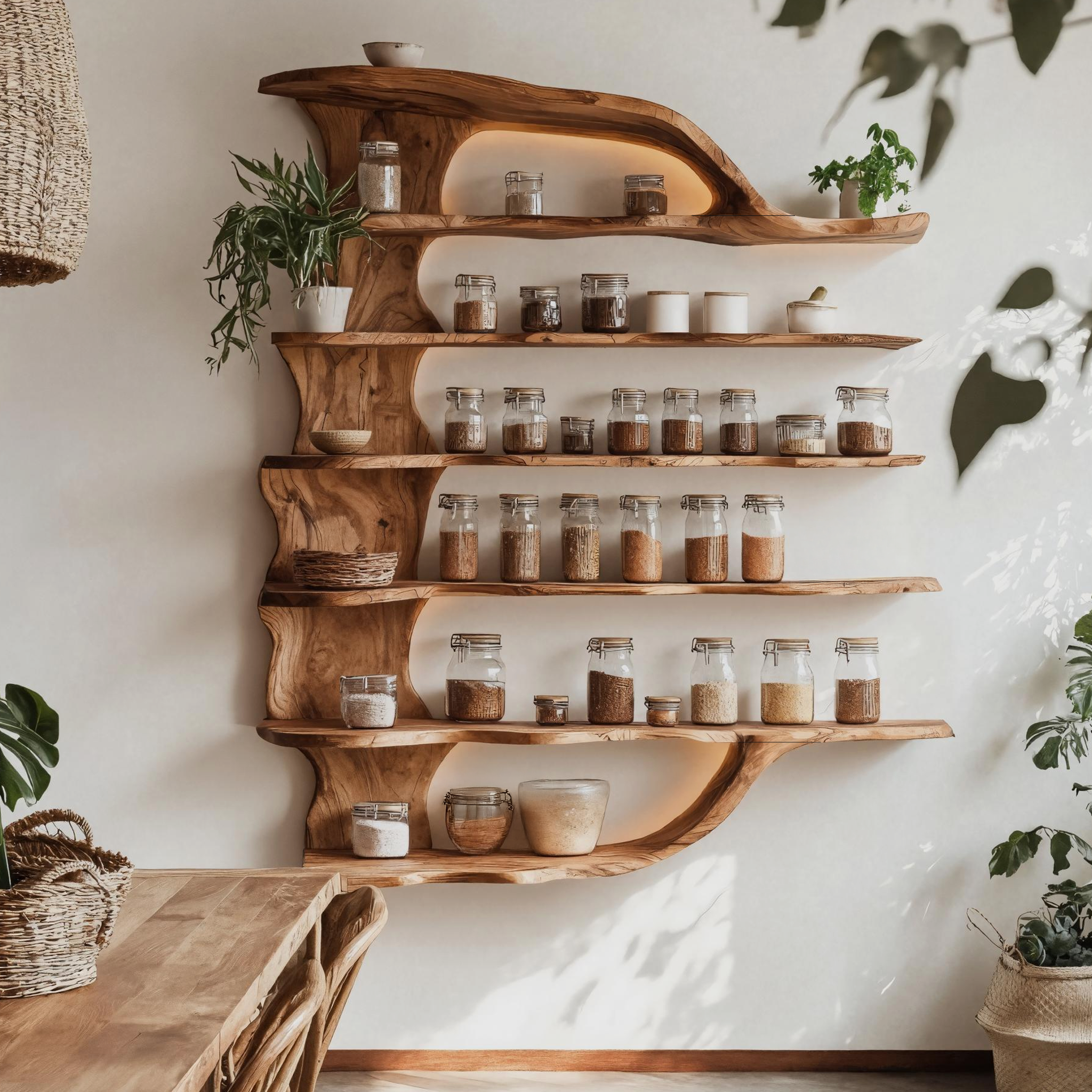 Handcrafted Wooden Spice Organizer For Modern Kitchen SILDTTRSRS005