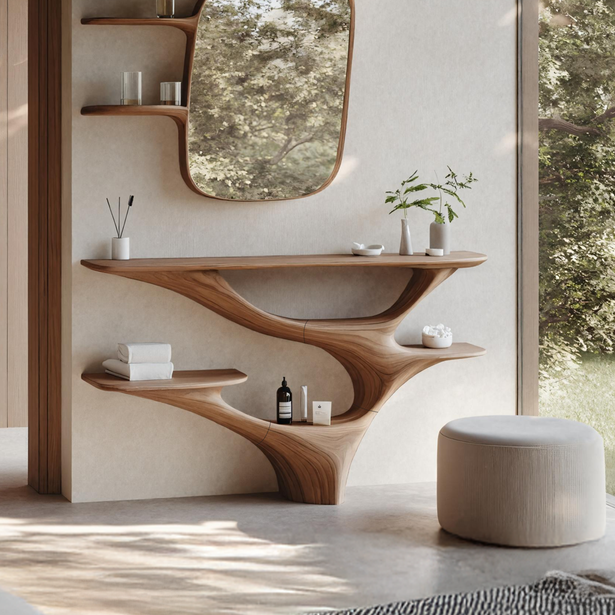 Mid Century Vanity Table for Bedroom and Bathroom Design SILDTTNMV011