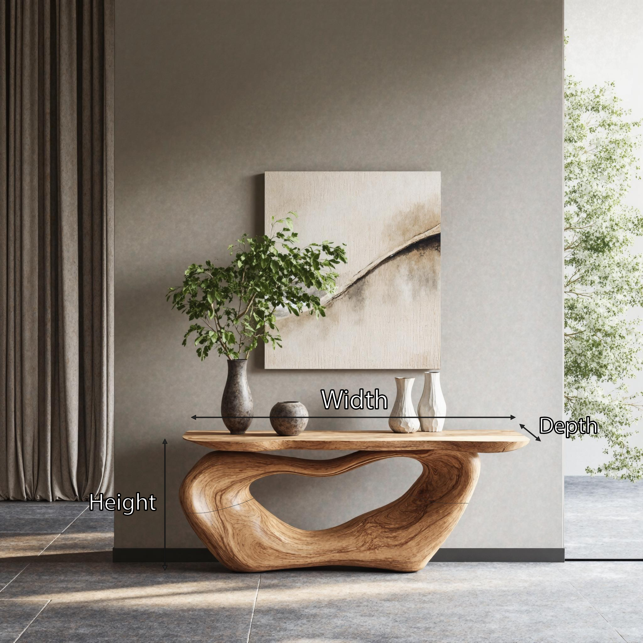 Farmhouse Live Edge Desk Entryway SILDTTRCS234