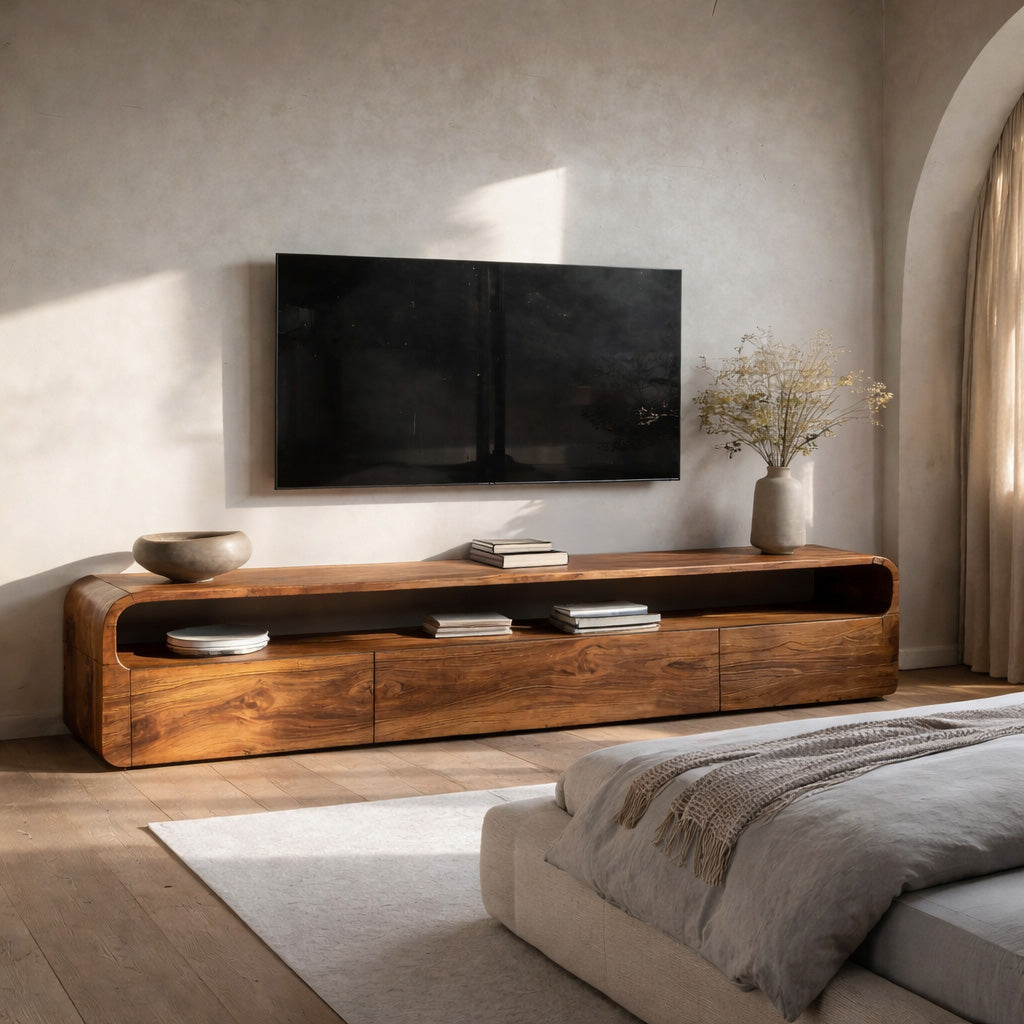 Modern Organic TV Console For Living Room RTTHHNTVC071