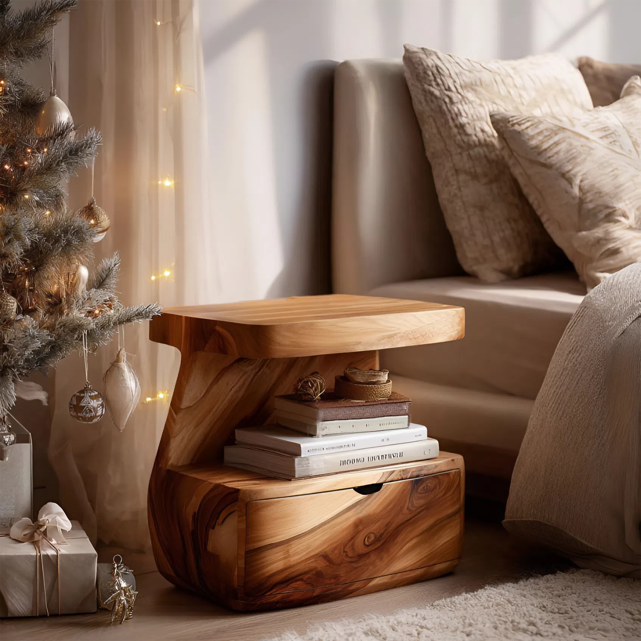 Modern Nightstand With Drawer For Bedroom SITHHNNS011