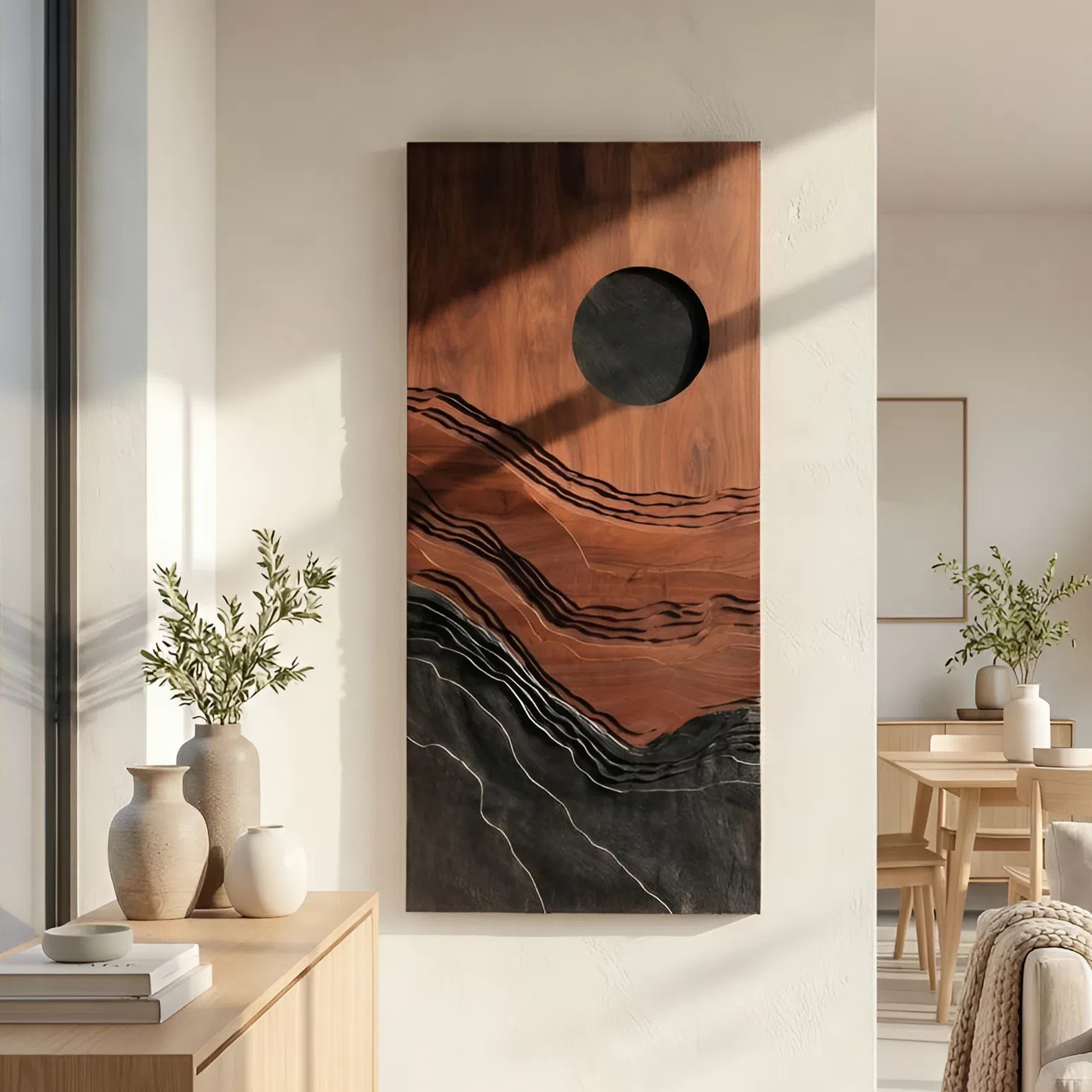 Contemporary Abstract 3D Wall Art For Living Area Decor SILDTTNWA046