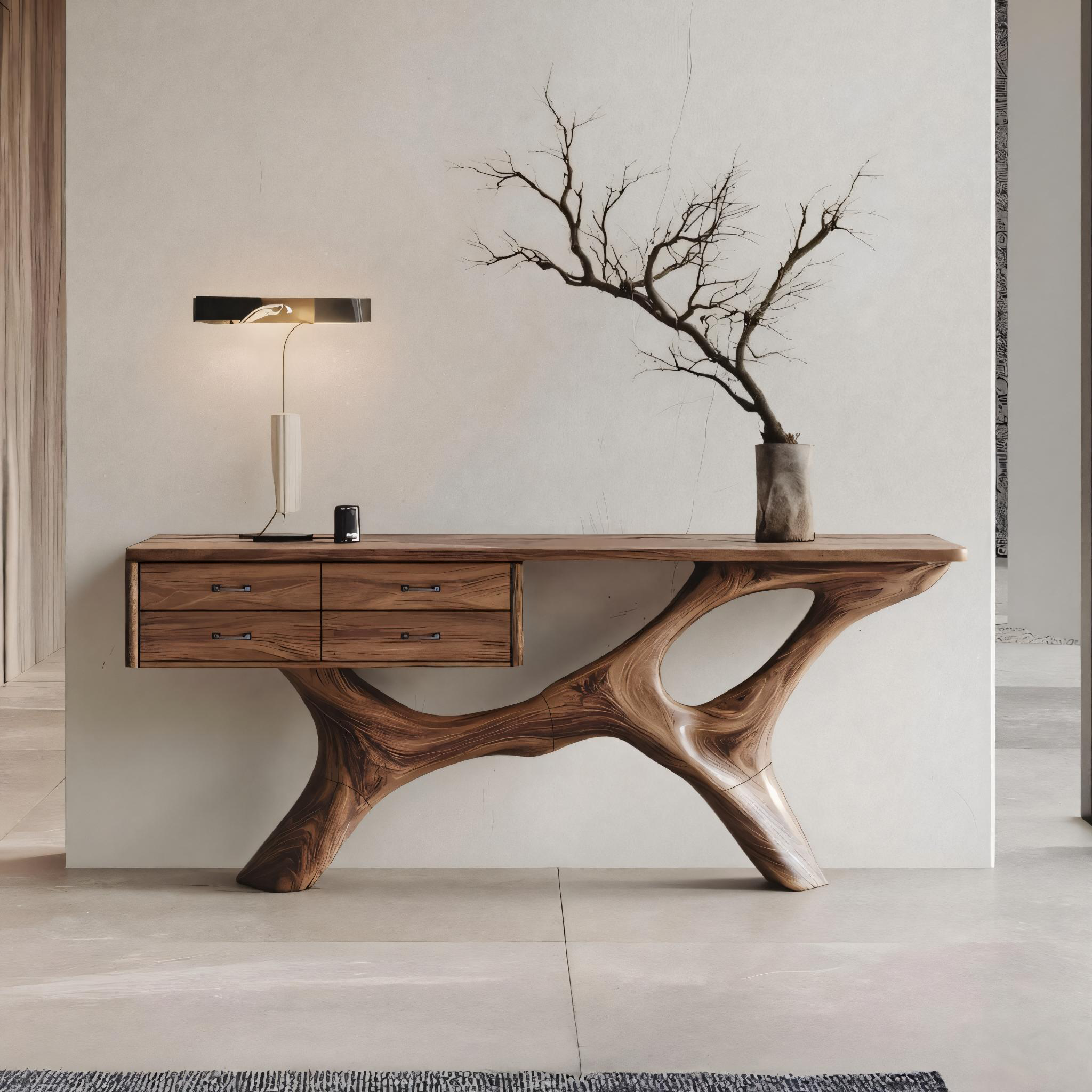Rustic Live Edge Entryway Table For Bedroom Cozy And Warm Accent SILDTTNCS021