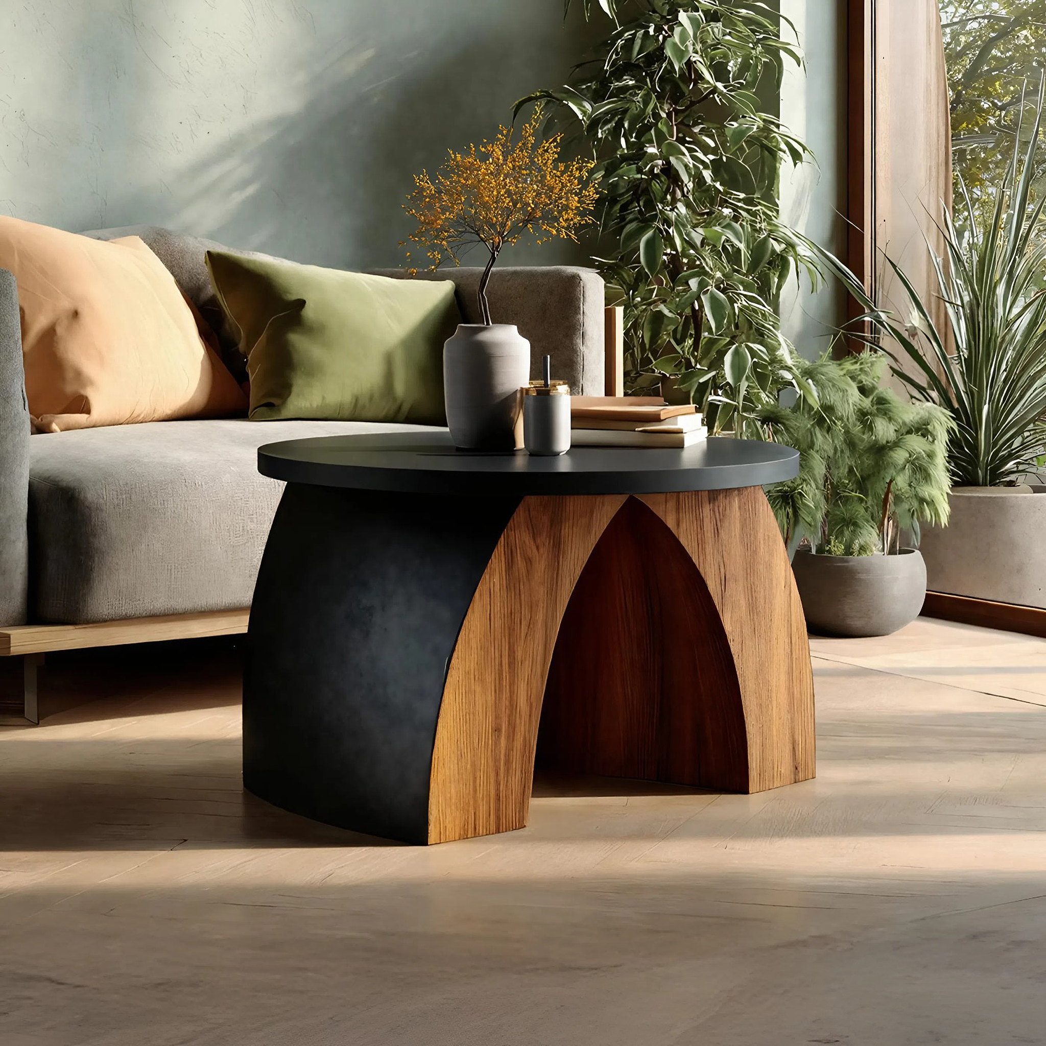 Farmhouse Wooden Side Table For Rustic Furniture Decor SILDTTNSTA002