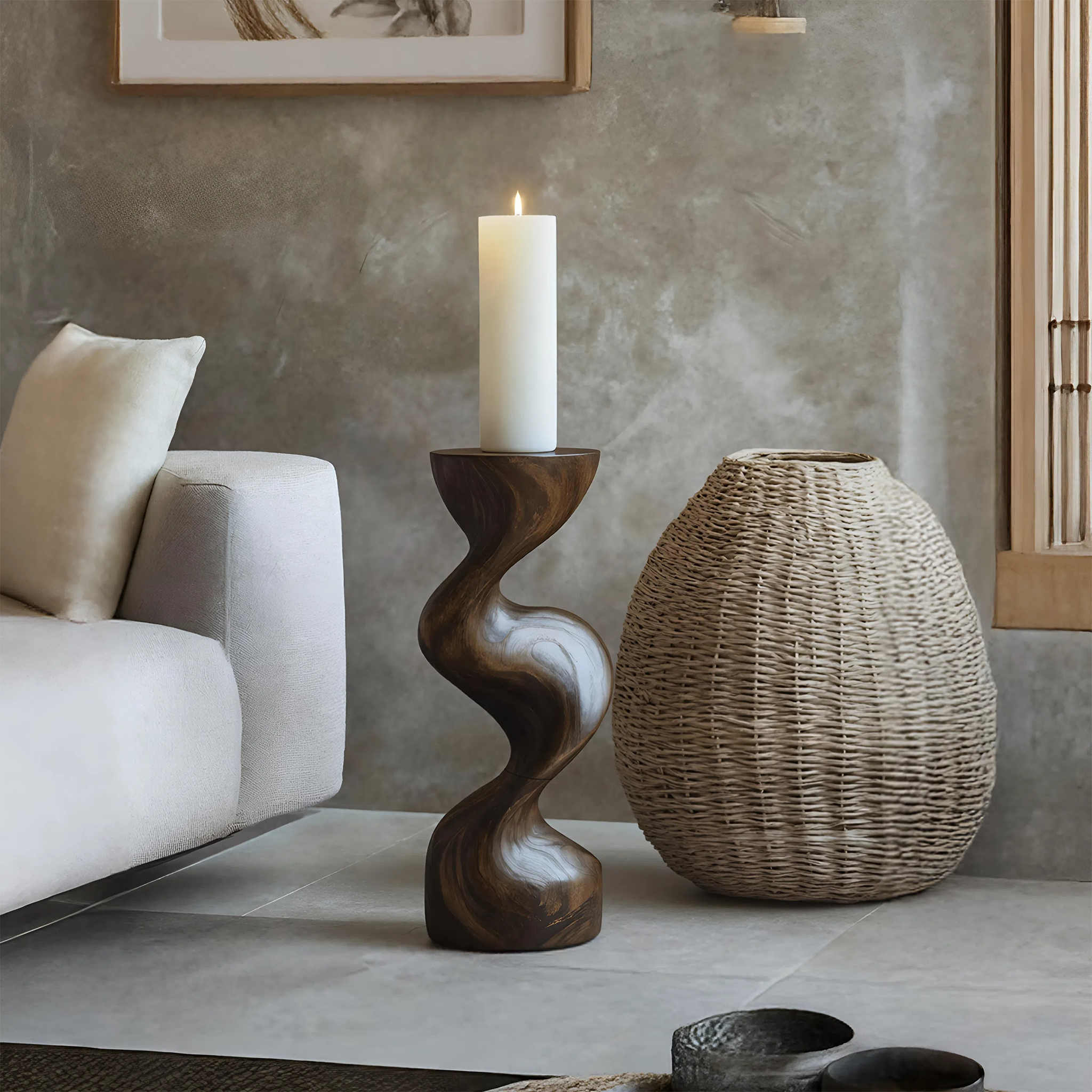 Mid Century Candle Holder For Living Room Modern Decor SILDTTNCDH