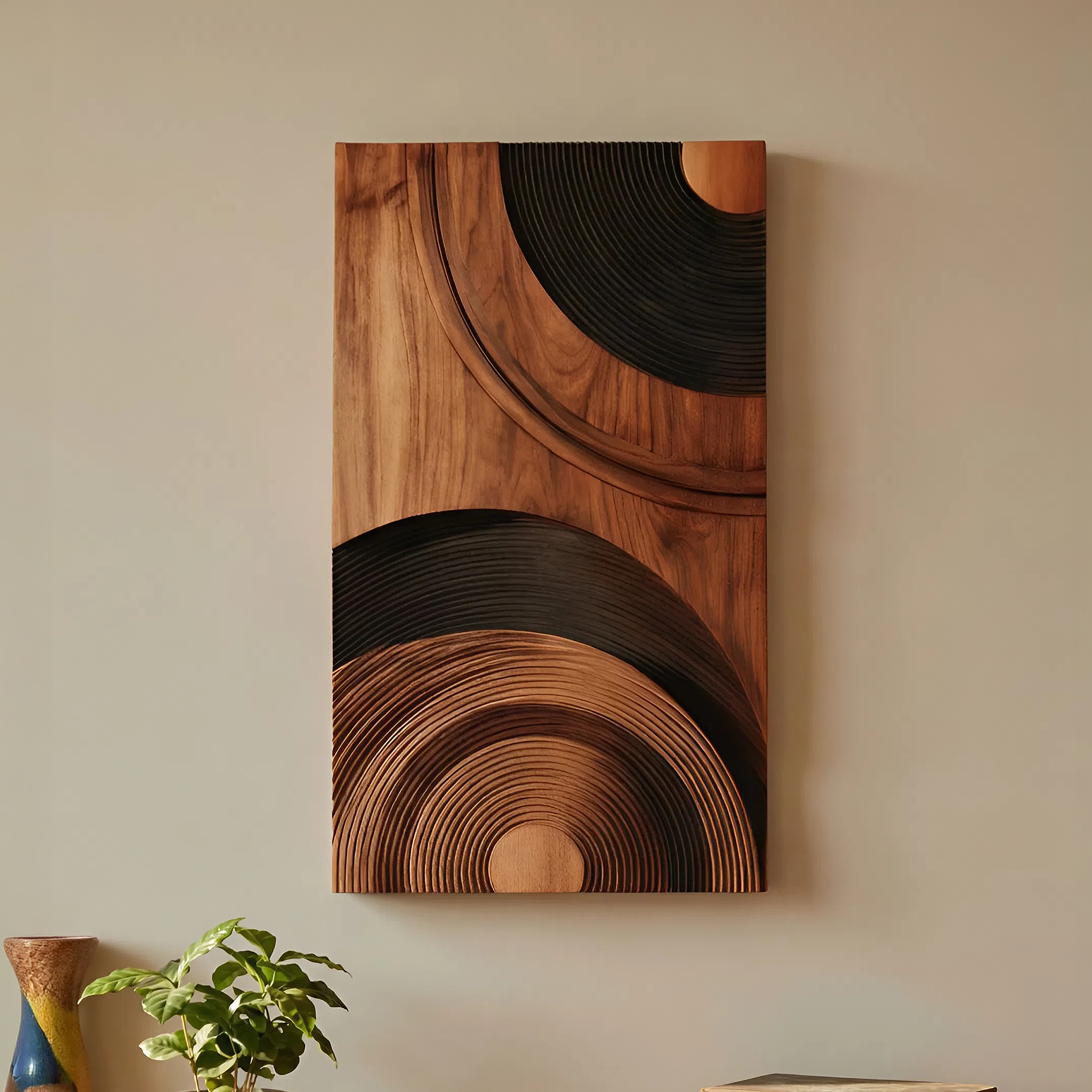 Mid Century Abstract Wall Decor For Living And Entry Accent SILDTTNWA062