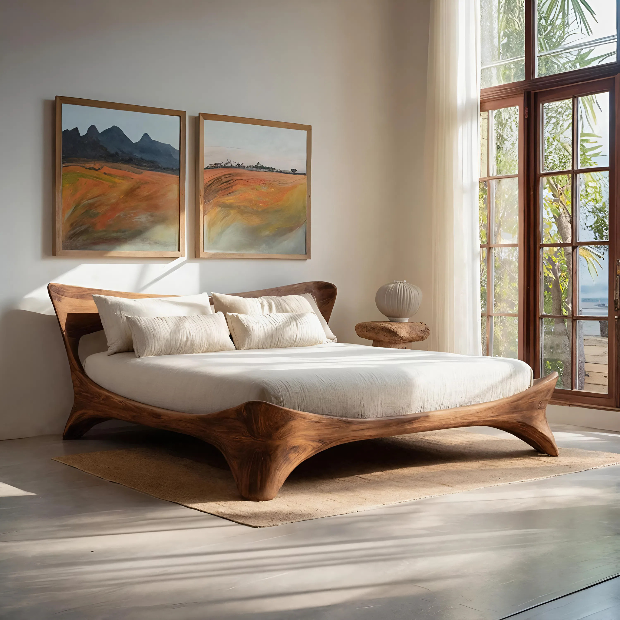 Organic Bed Frame For Bedroom Design RTTHHNWO011