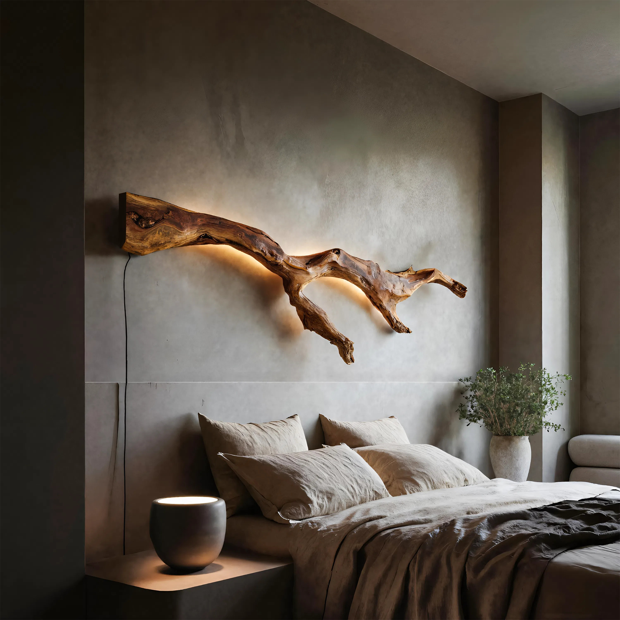 Modern Organic Wall Light Branch For Bedroom SITHTTLAM029