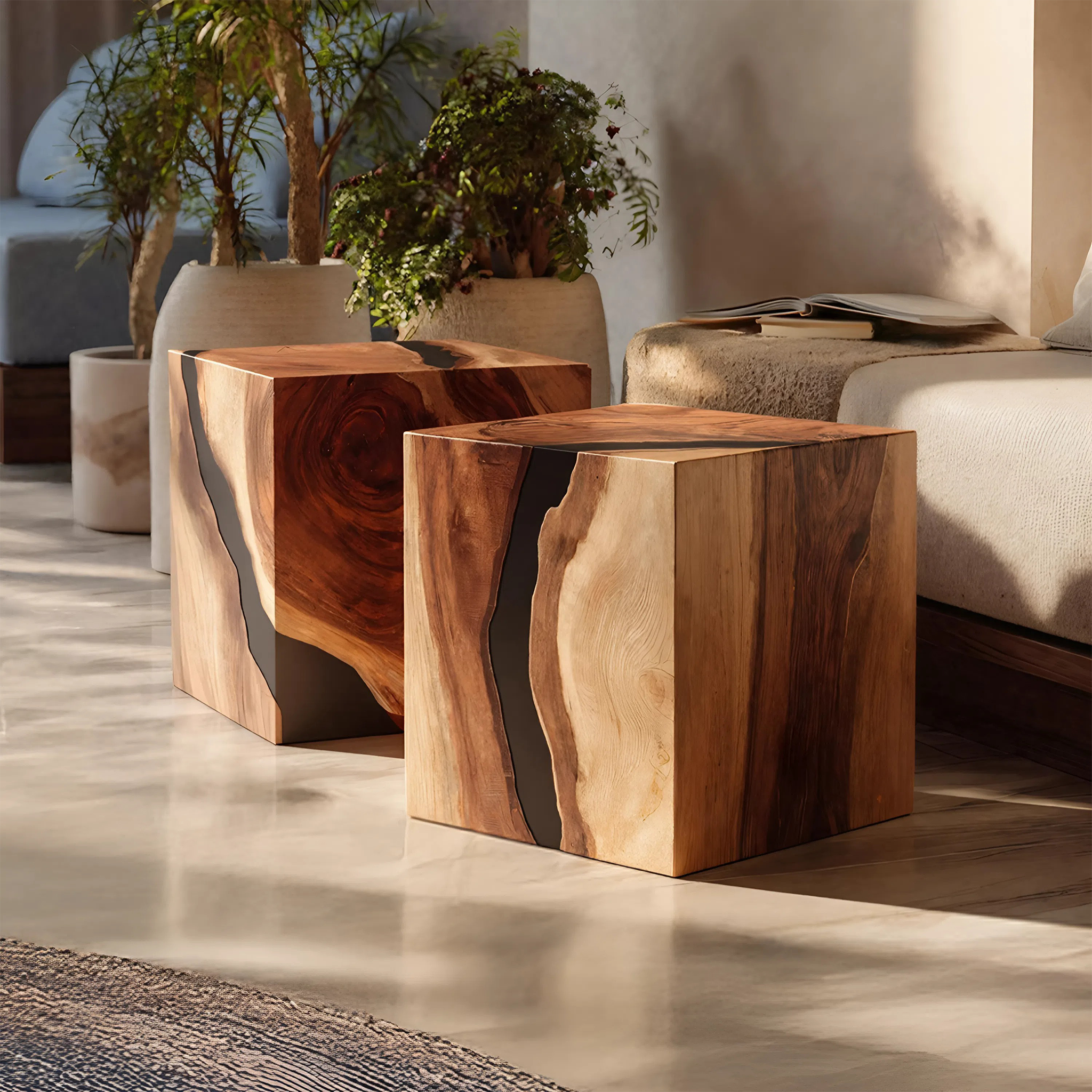 Handcrafted Low Coffee Table For Modern Furniture Decor SILDTTNCF030
