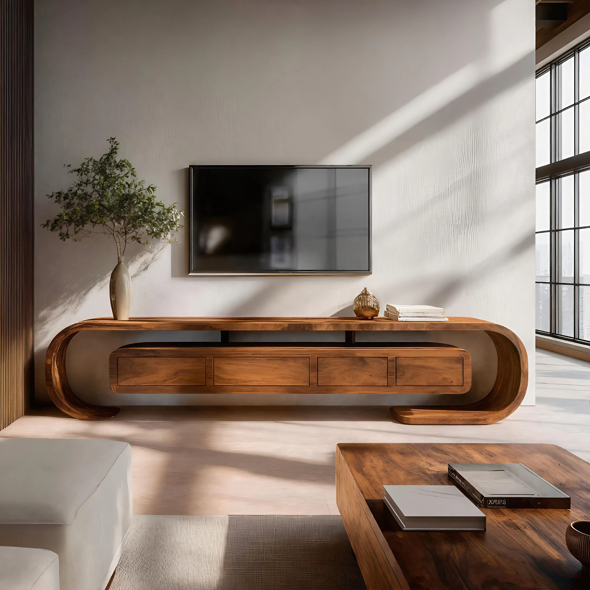 Modern TV Console For Modern Living Room Storage RTTHHNTVC066
