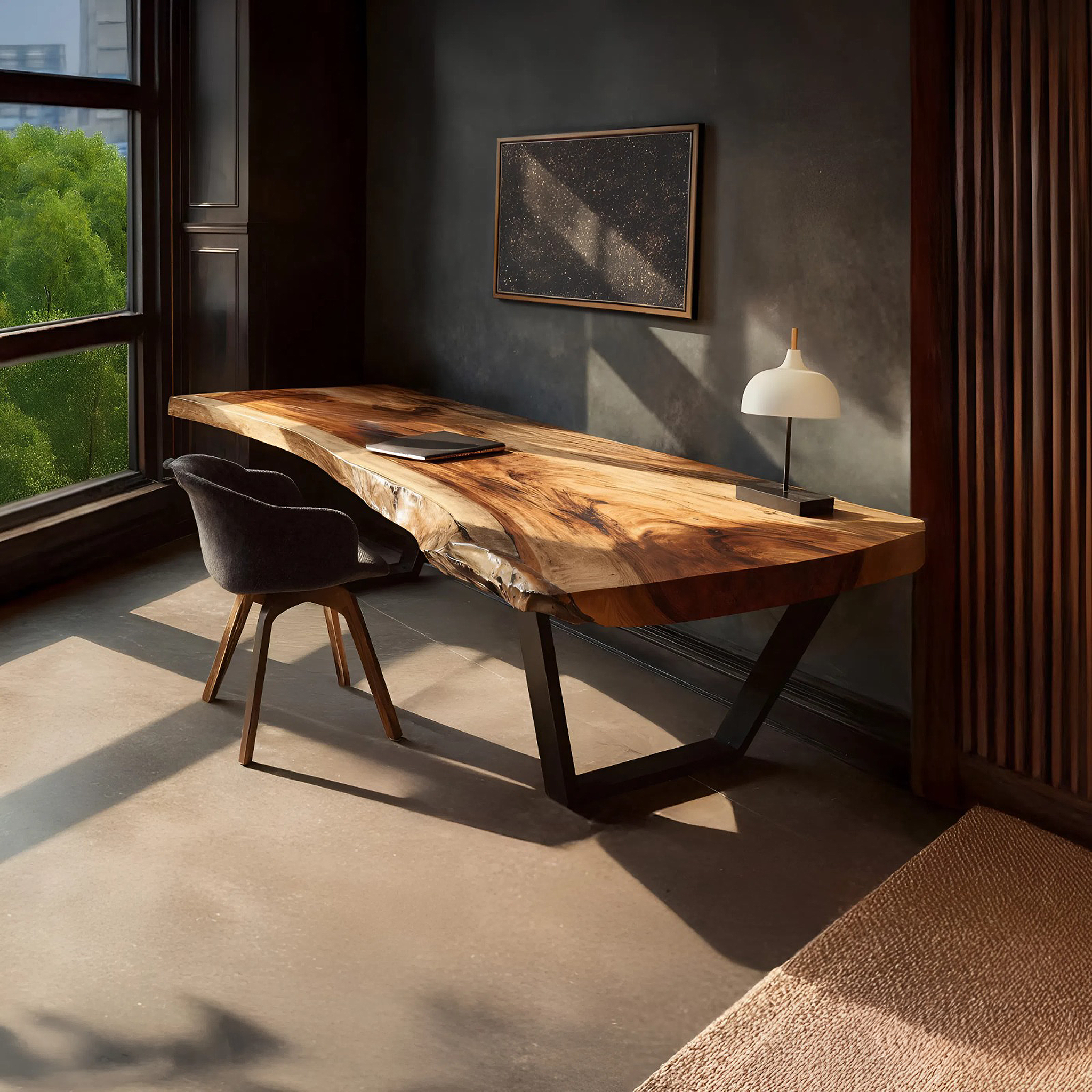 Modern Solid Wood Desk For Bedroom Furniture SILDTTNDE016