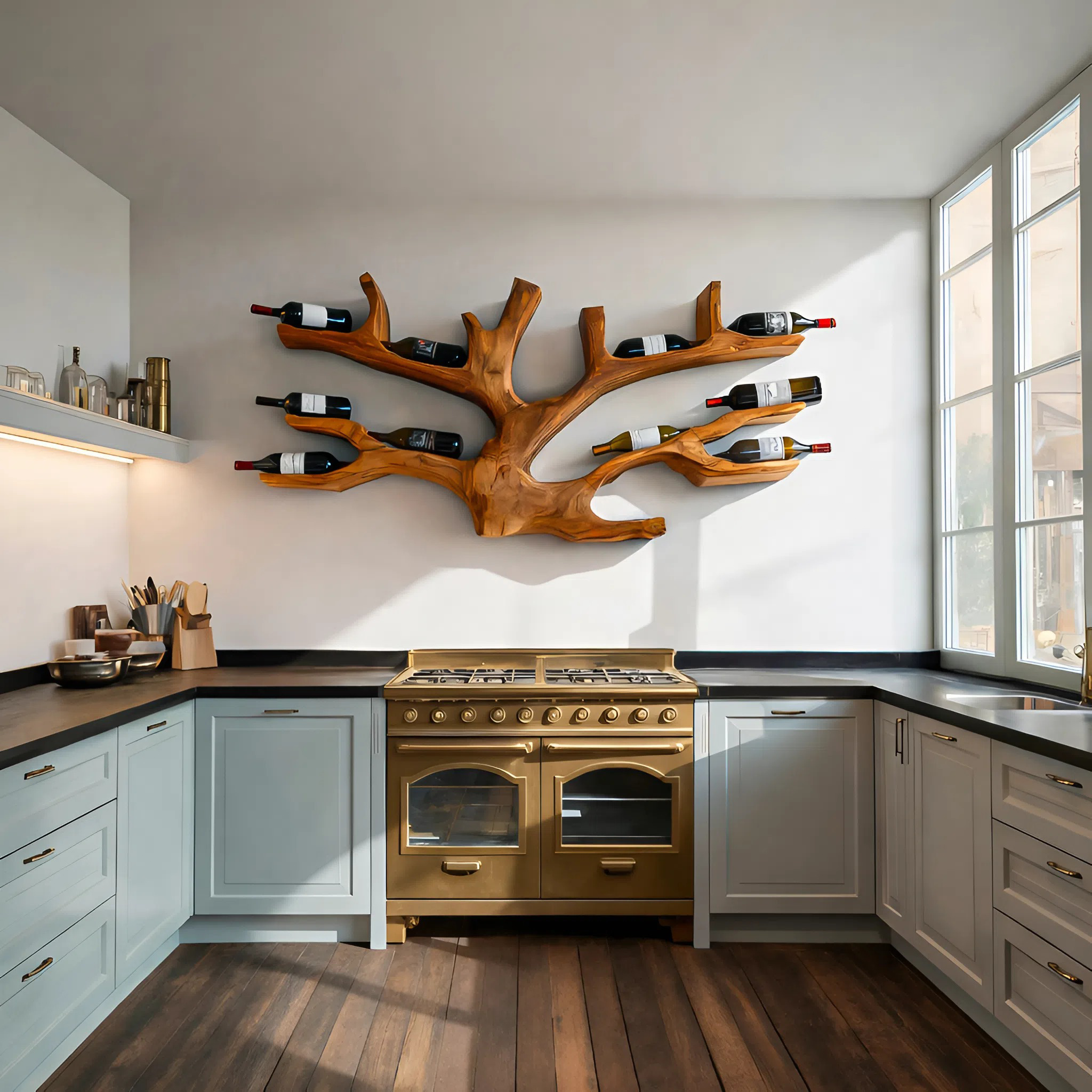 Artistic Wine Holder Wall Rack For Home Bar RTTHTTWH011