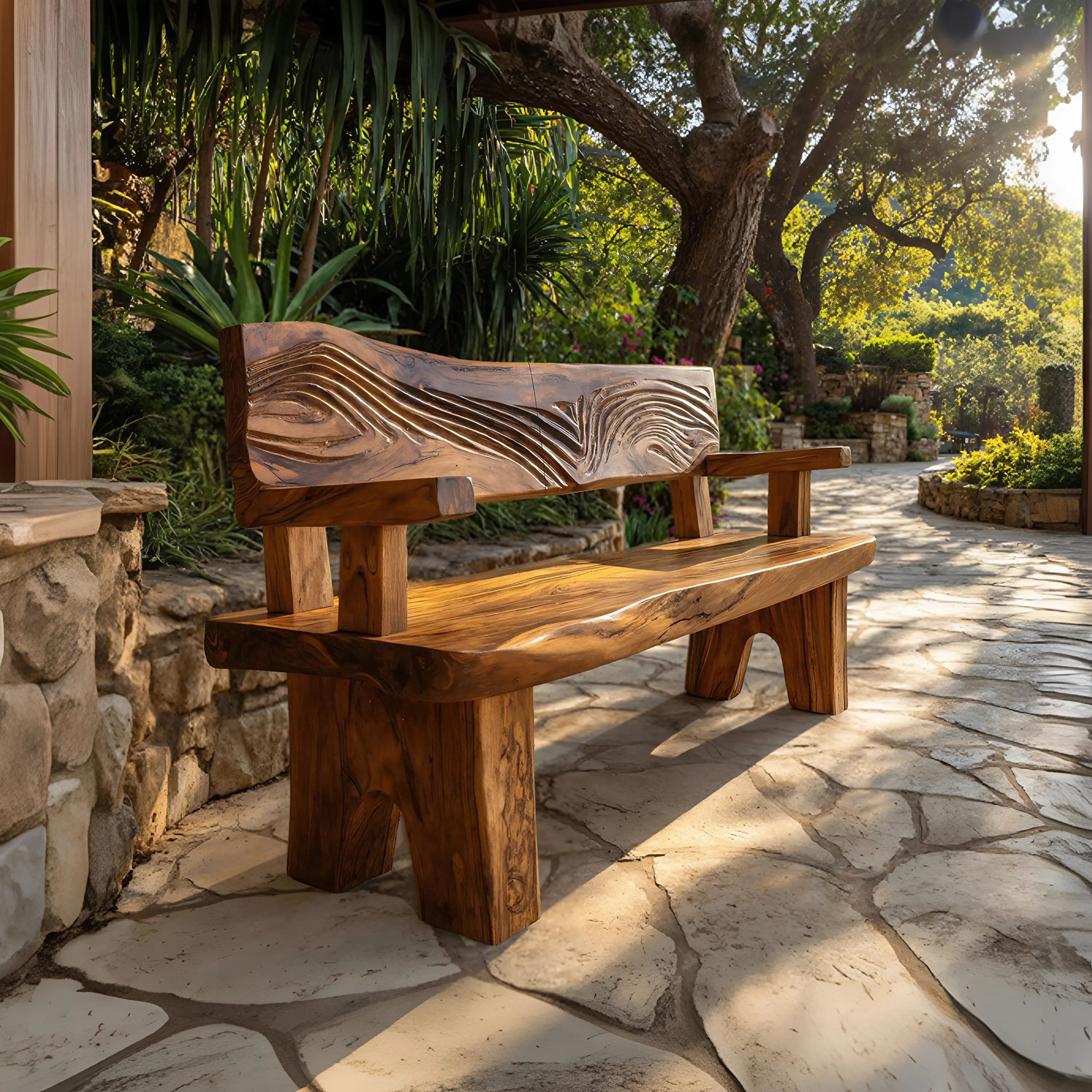 Handmade Rustic Wood Bench For Entryway Furniture SILDTTRBEN037