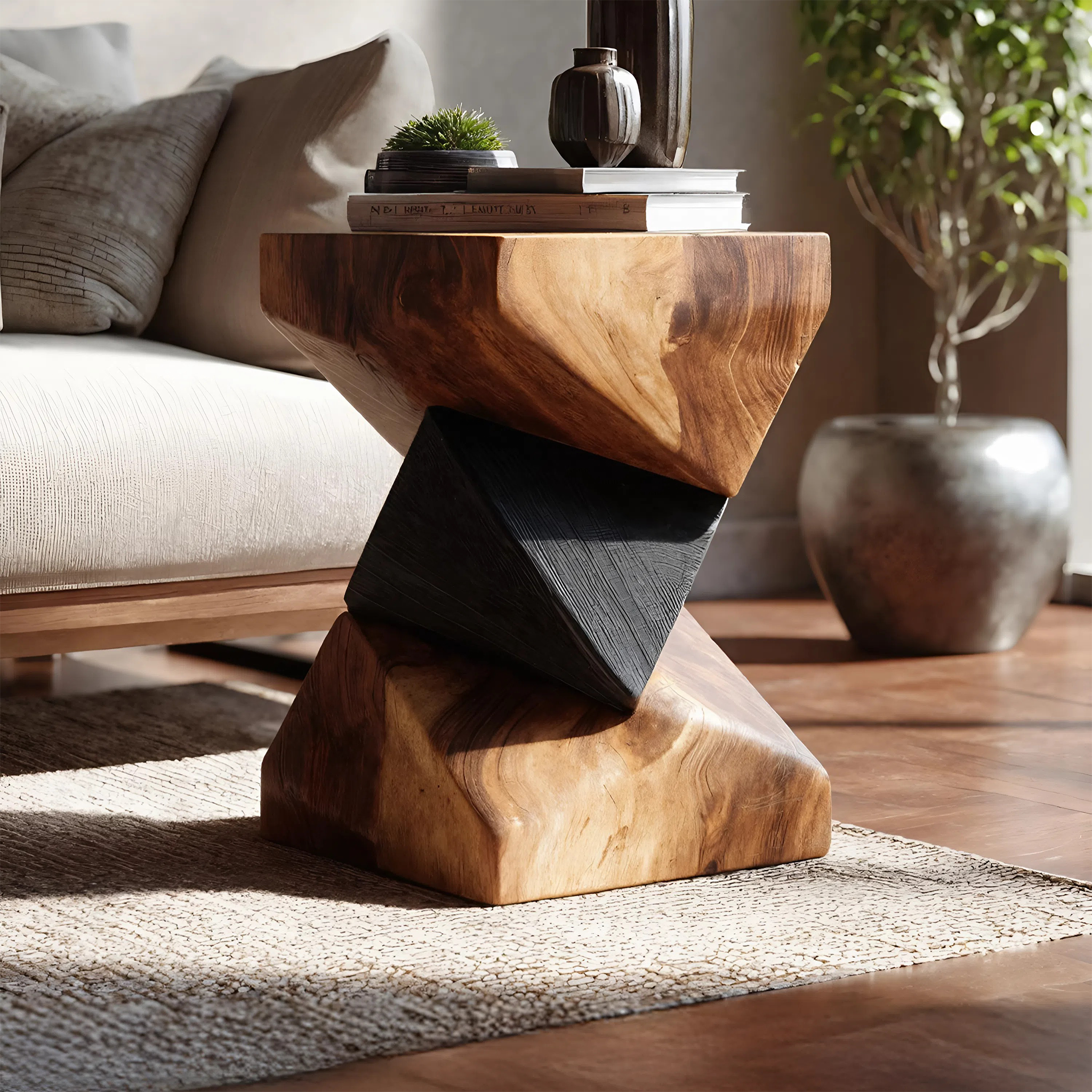 Farmhouse Wooden Side Table For Modern Farmhouse Decor SILDTTNSTA033