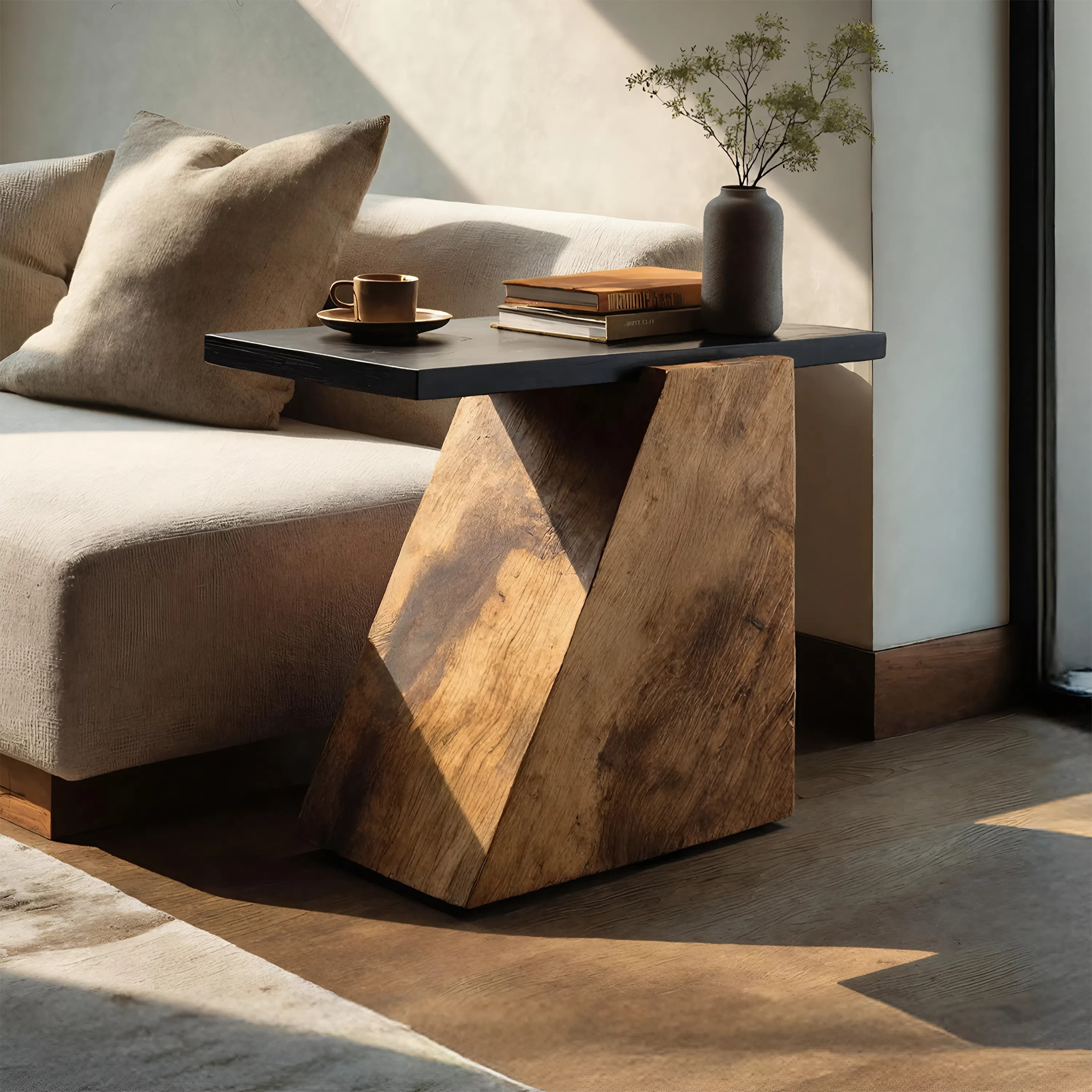 Modern Wooden Side Table For Luxury Living Room Design SILDTTNSTA016