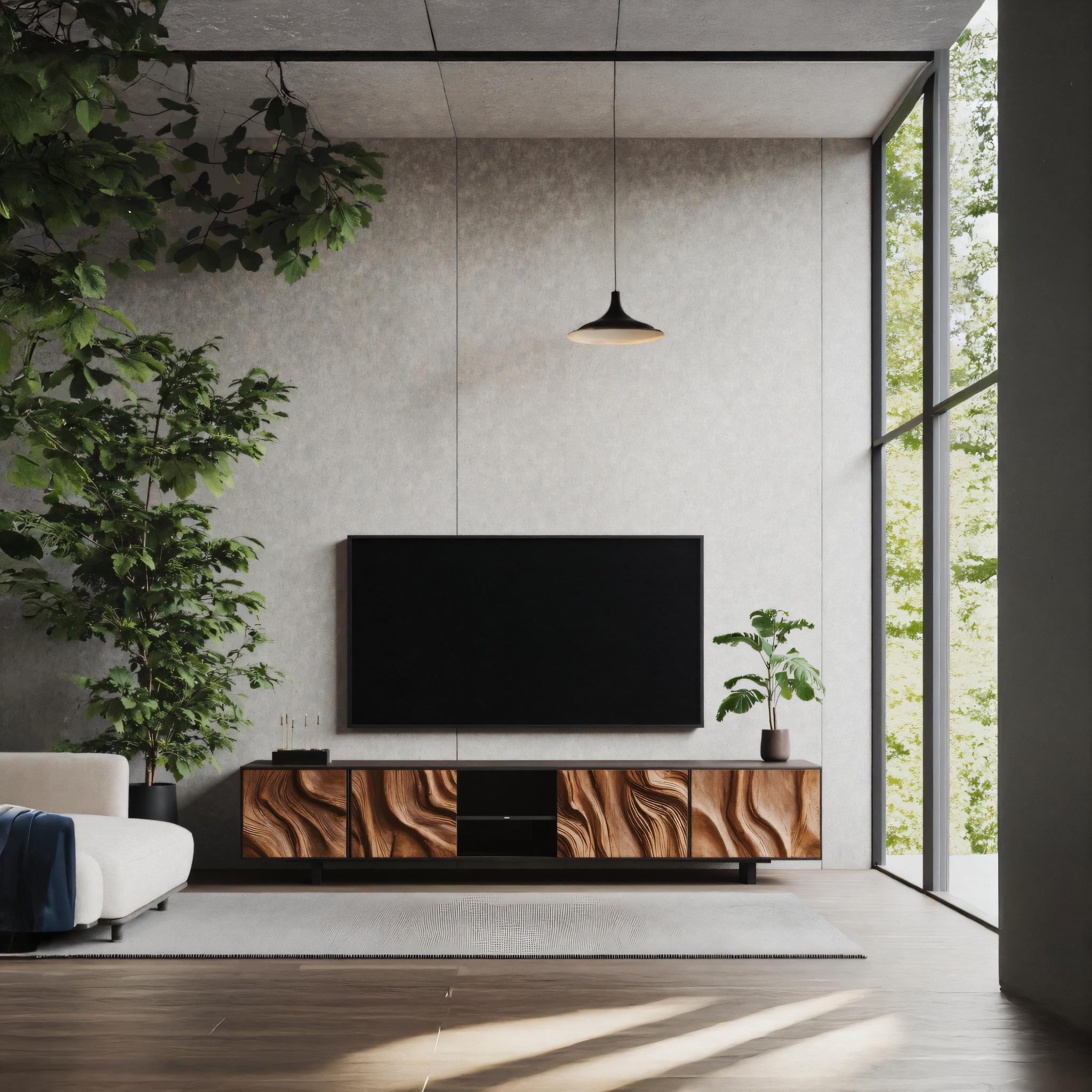 Farmhouse TV Console For Rustic Living Room SILDTTNTVC069