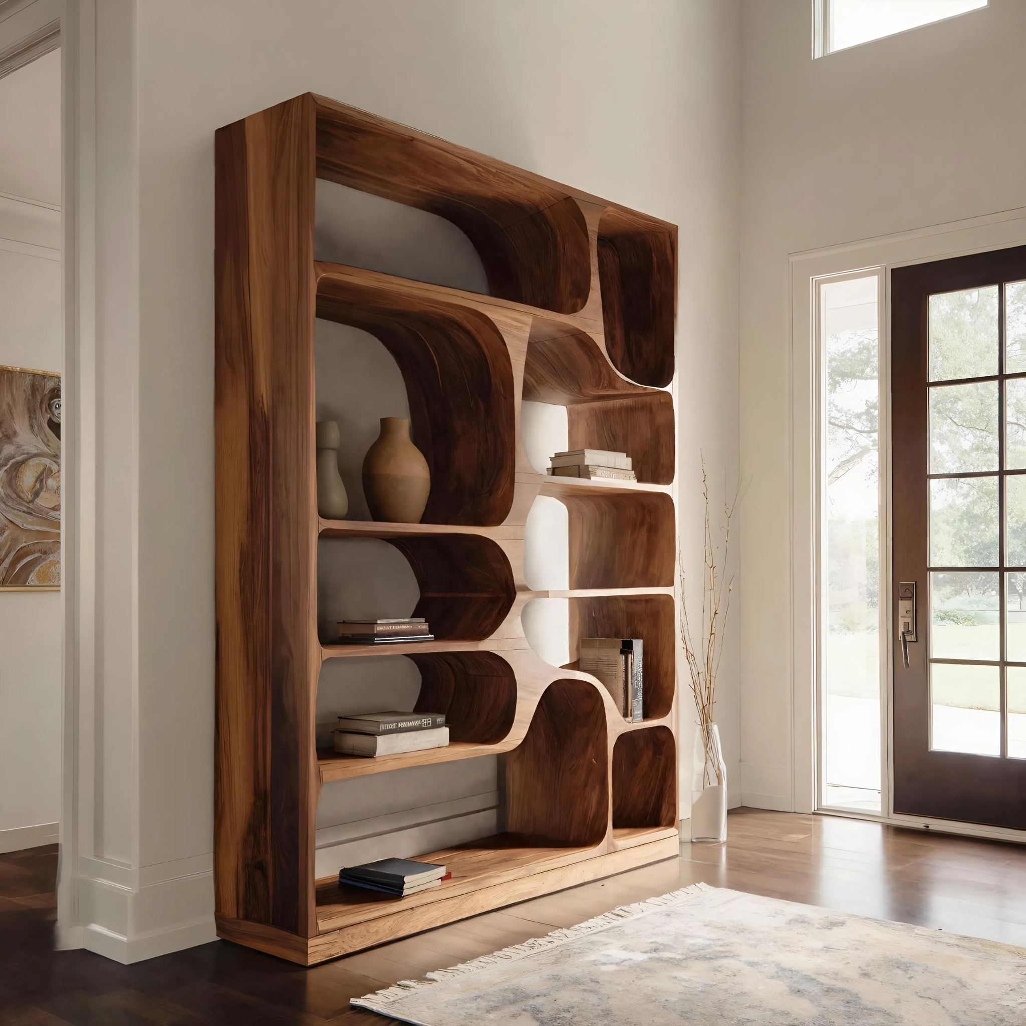 Artistic Bookcase For Living Room Or Bedroom RTTHHNBS085