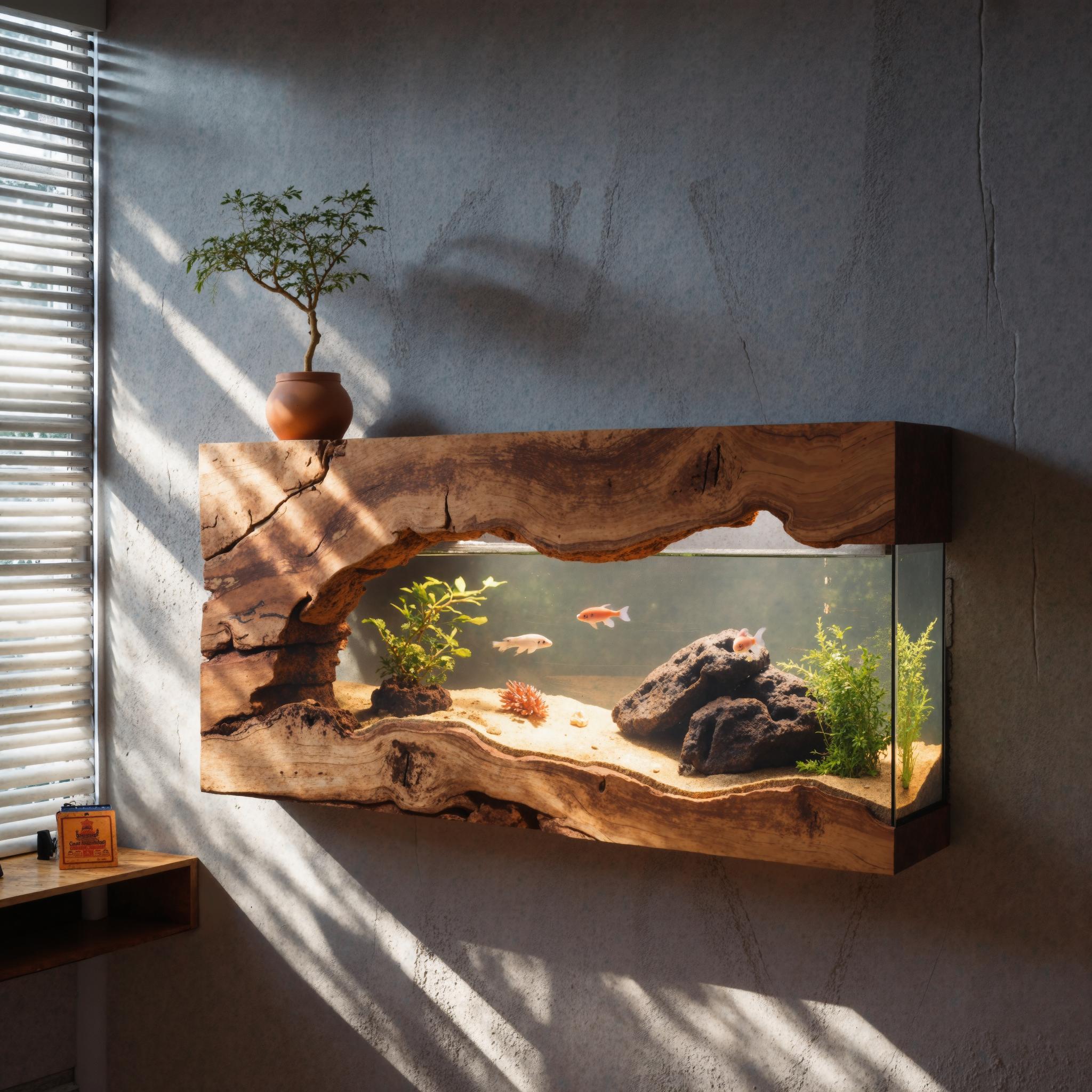 Wall Mounted Aquarium Frame For Living Room And Office SITHTTTAM001