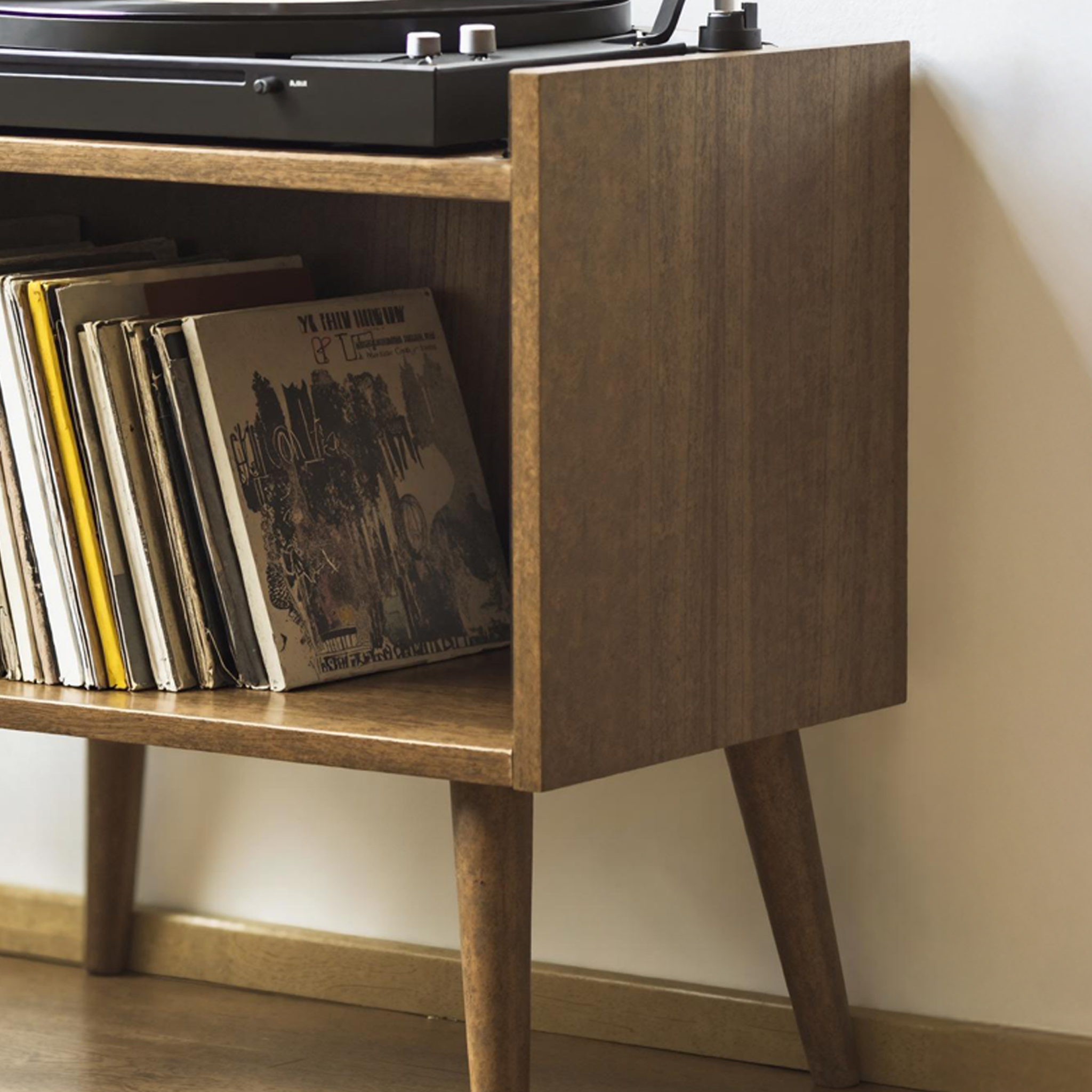 Durable Record Player Stand For Living Room, Bedroom, Office SILDTRPT008