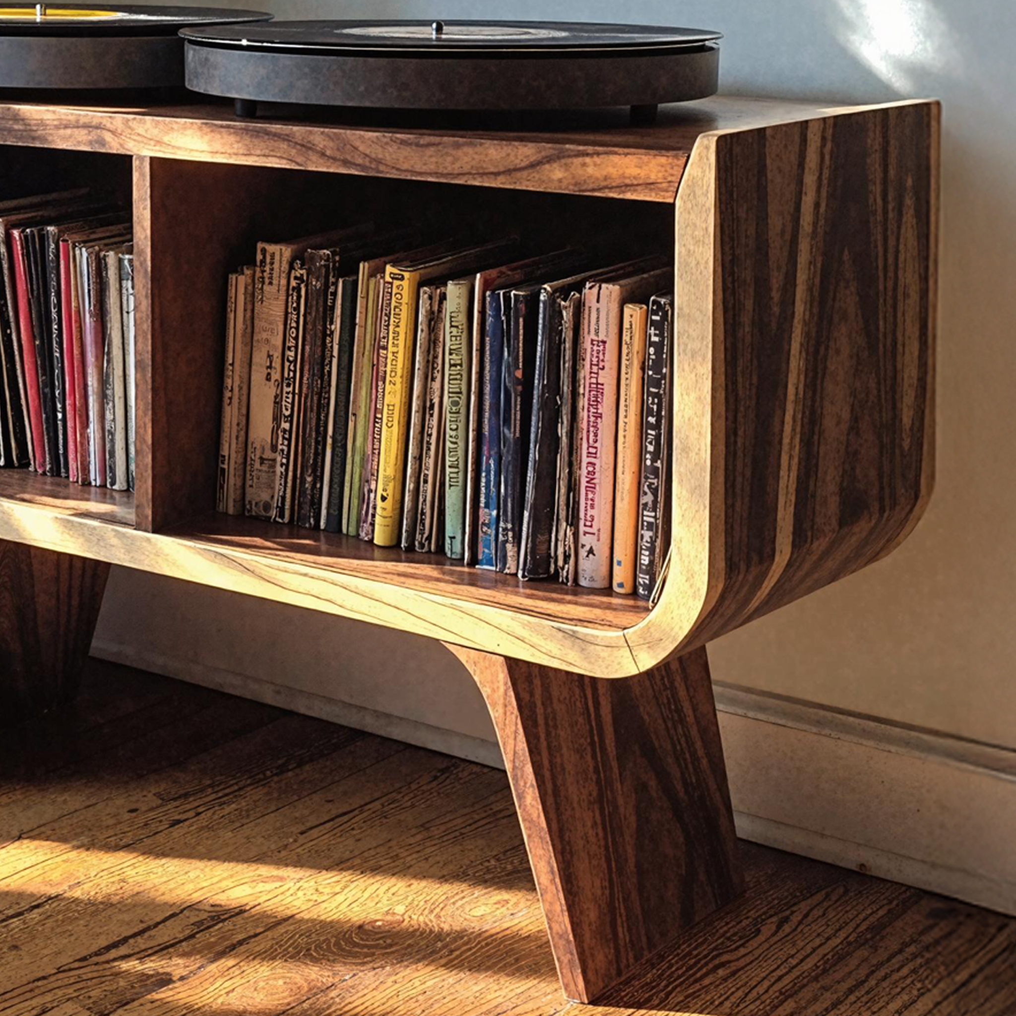Minimalist Record Player Stand For Living Room, Bedroom, Office SILDTRPT005