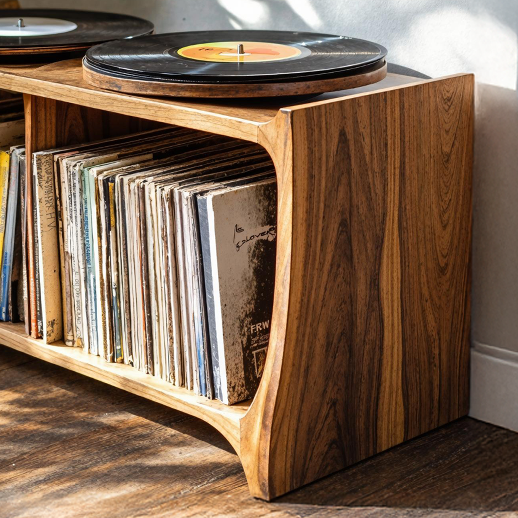 Mid-Century Record Player Stand For Living Room, Bedroom, Office, Hallway SILDTRPT006