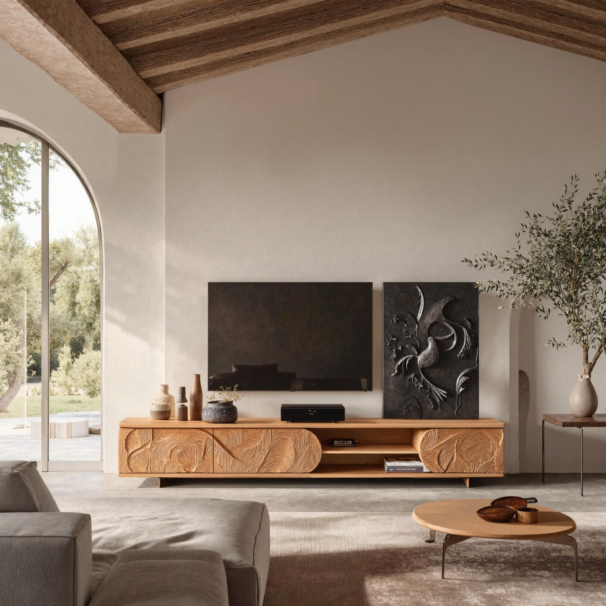 Mid Century TV Stand For Living Room Interiors SILDTTRTVC062