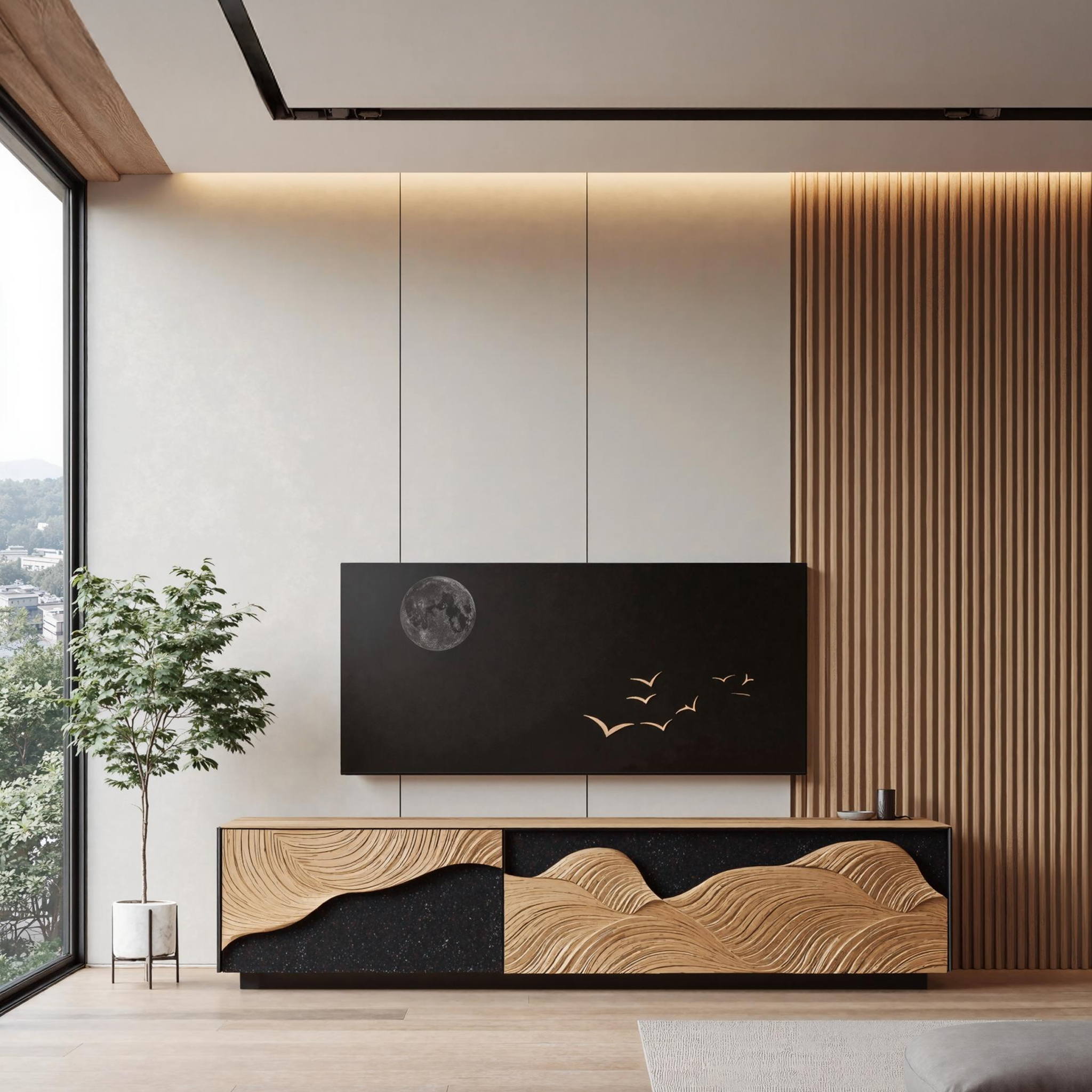Handcrafted Wood Console For Furniture Design SILDTTRTVC053