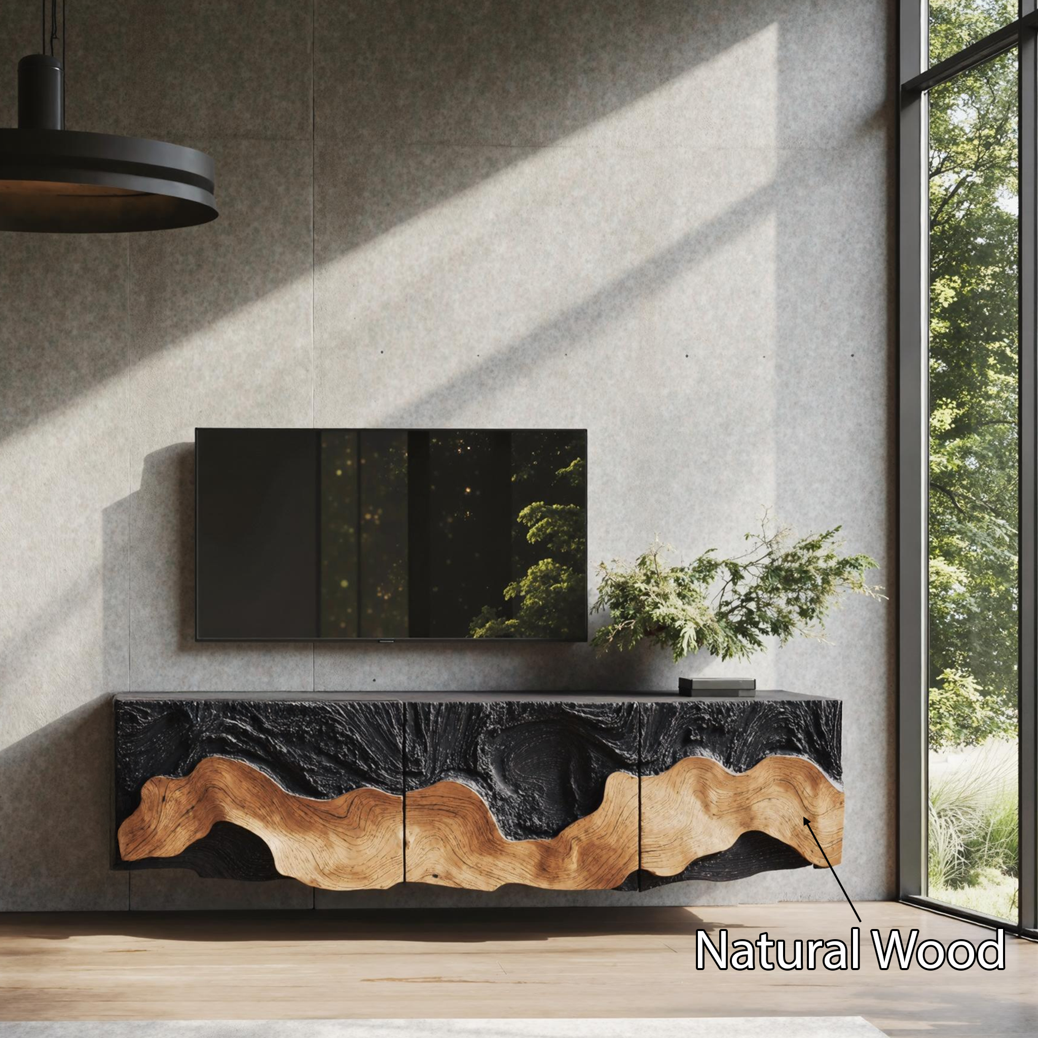 Rustic Farmhouse TV Console For Living Room Setup SILDTTNTVC035