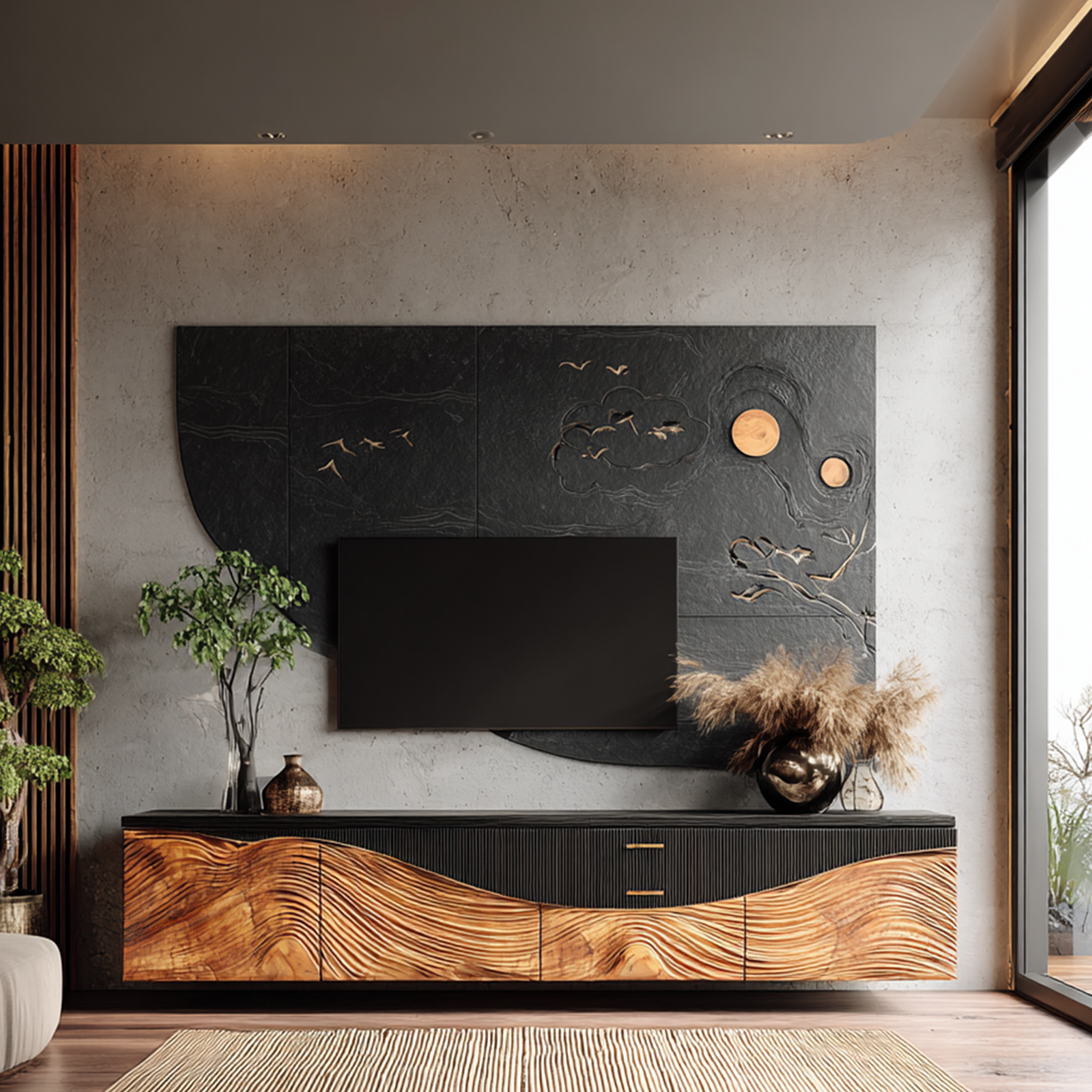 Rustic TV Console For Entryway Design Ideas SILDTTRTVC056