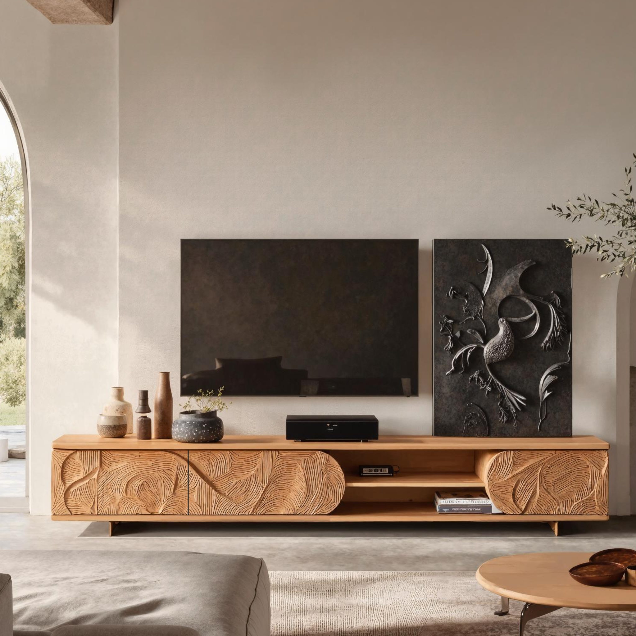 Mid Century TV Stand For Living Room Interiors SILDTTRTVC062