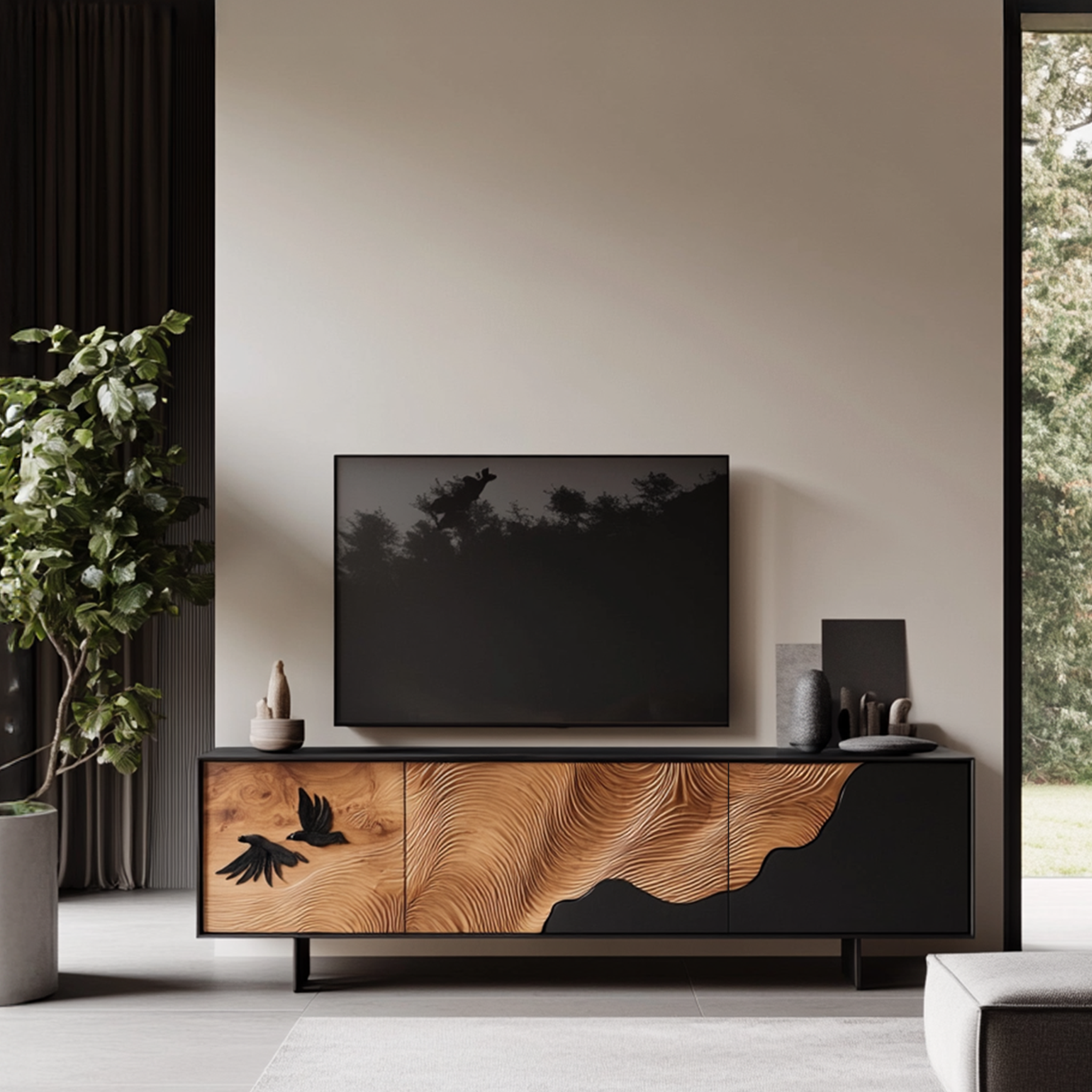 Handcrafted Mid Century TV Cabinet For Decor SILDTTRTVC058