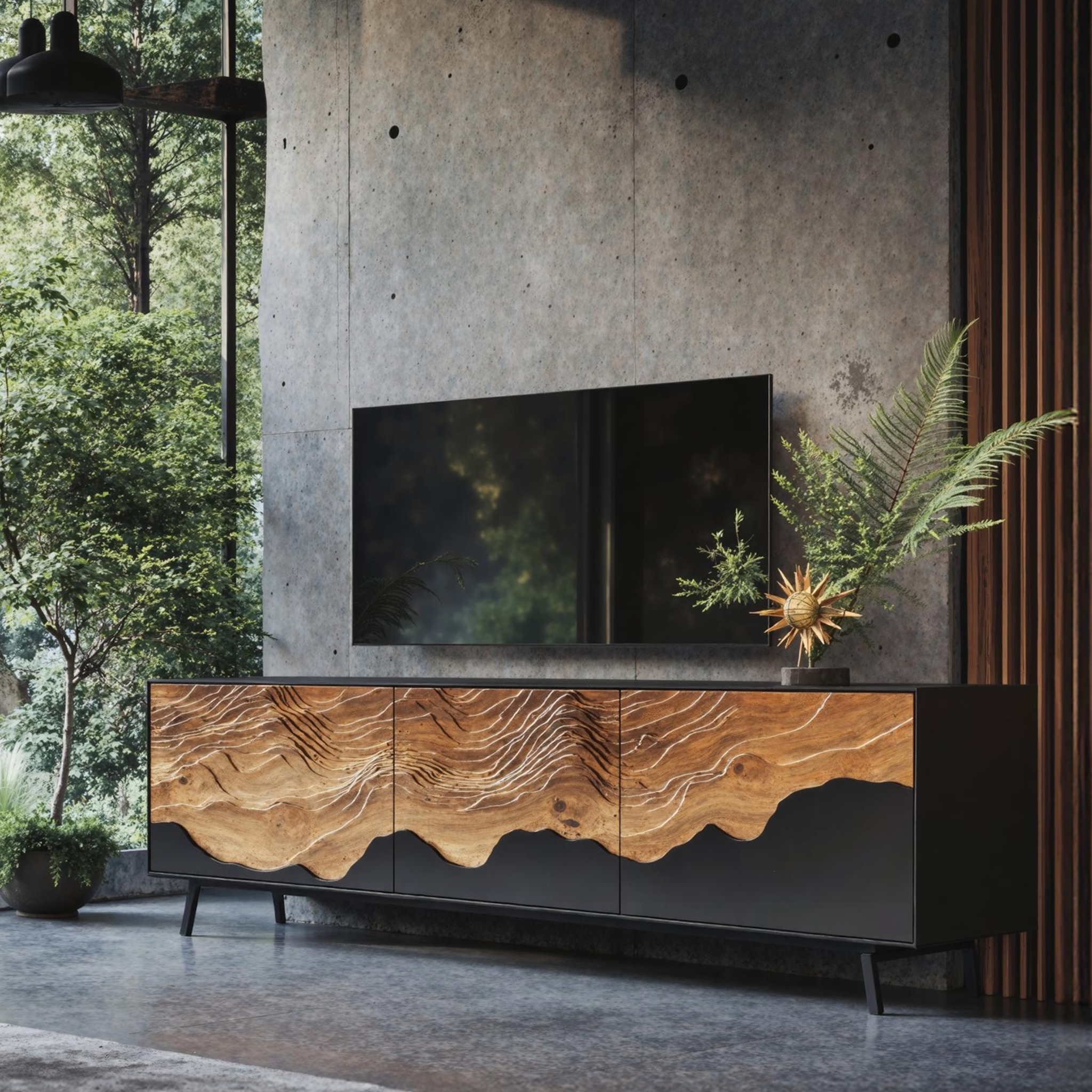 Handcrafted TV Console Table For Living Room SILDTTNTVC068