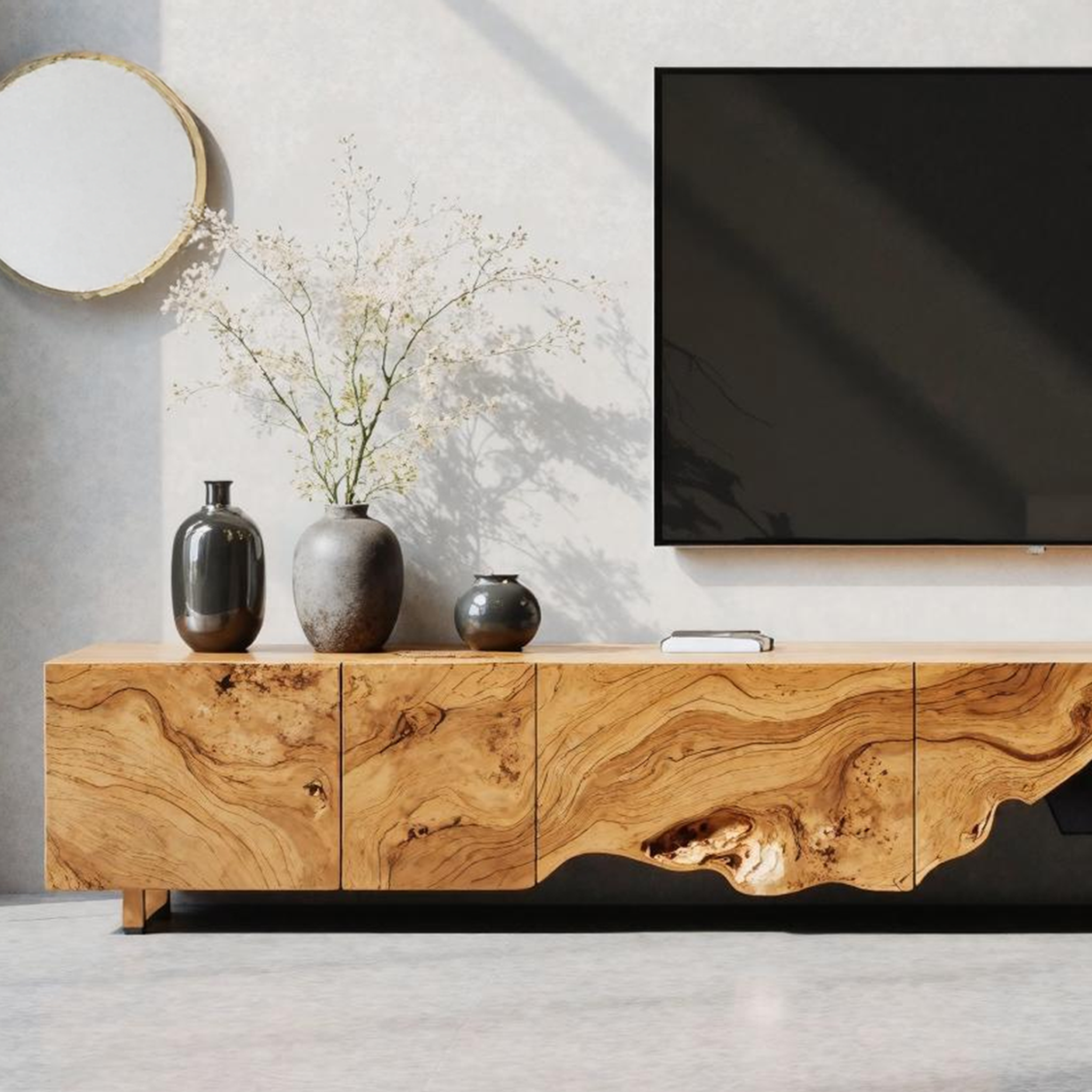 Mid Century TV Console For Stylish Living Room SILDTTNTVC074