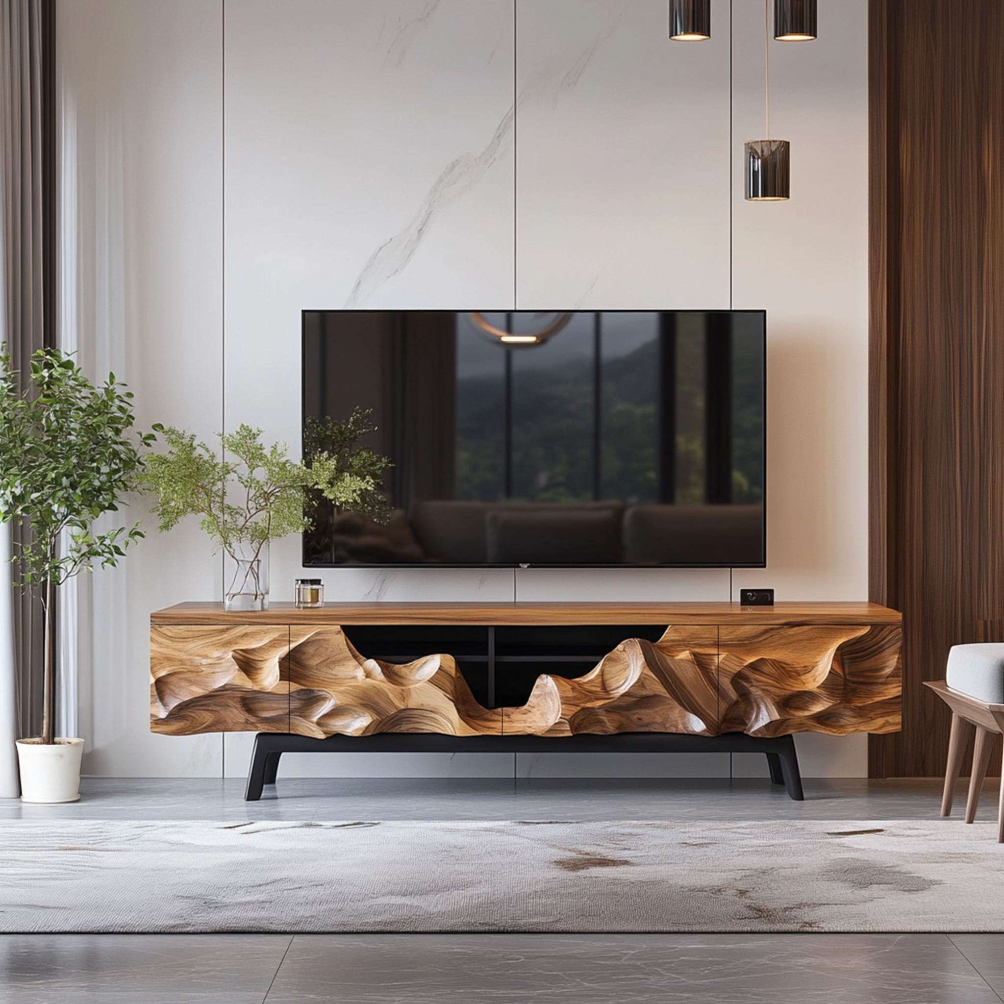 Farmhouse Style TV Cabinet For Living Room Decor SILDTTRTVC055