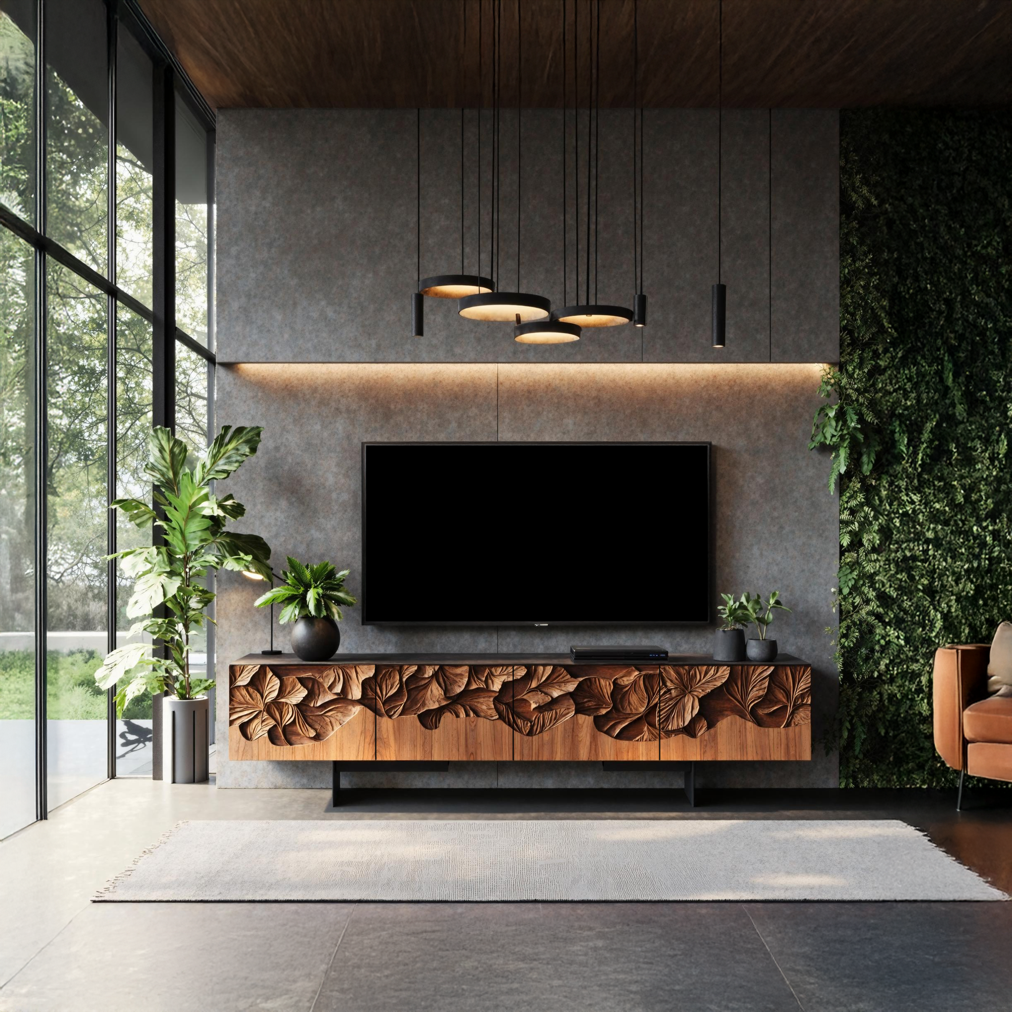 Farmhouse Wooden TV Console For Entryway Design SILDTTNTVC037