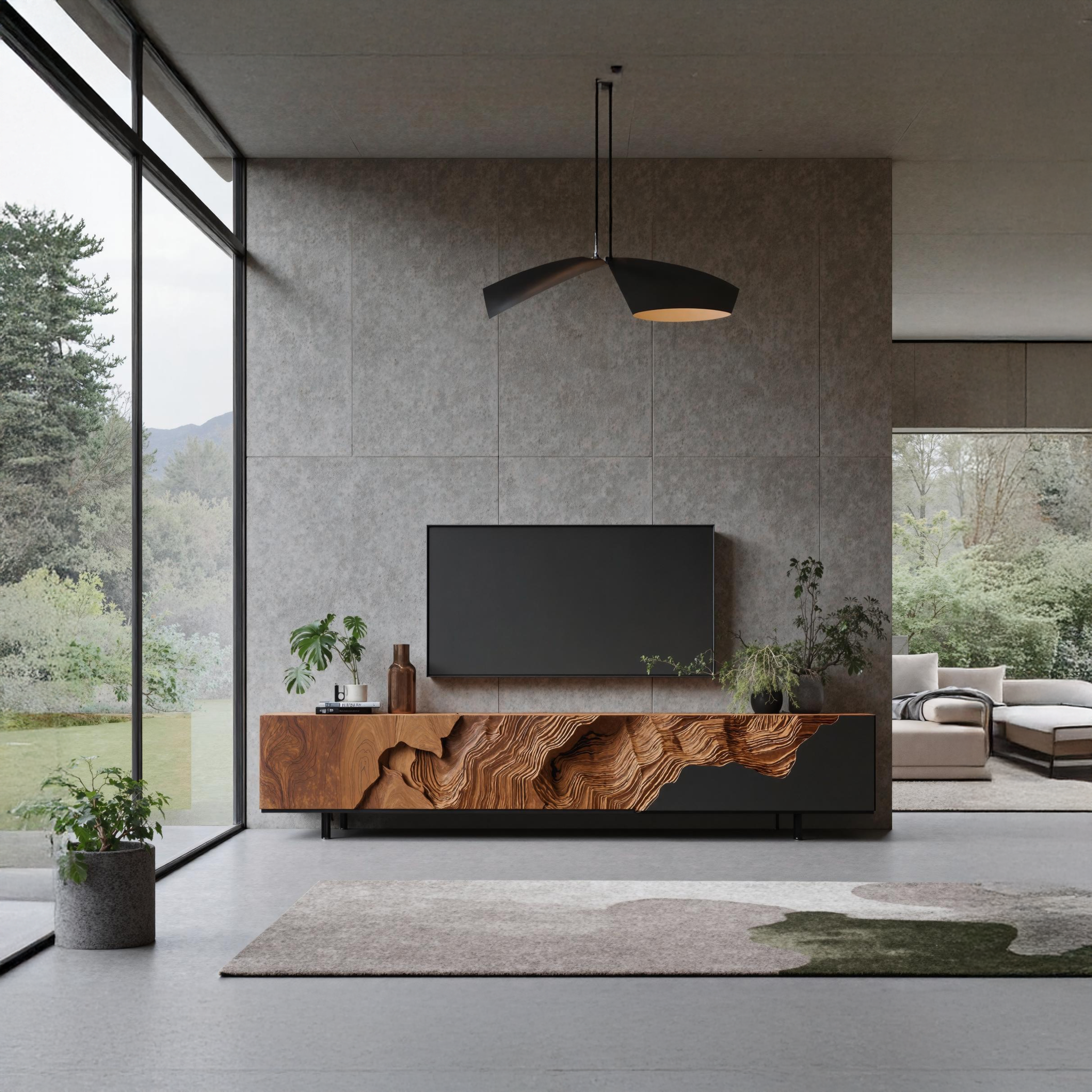 Rustic TV Console Stand For Living Room Design SILDTTNTVC041