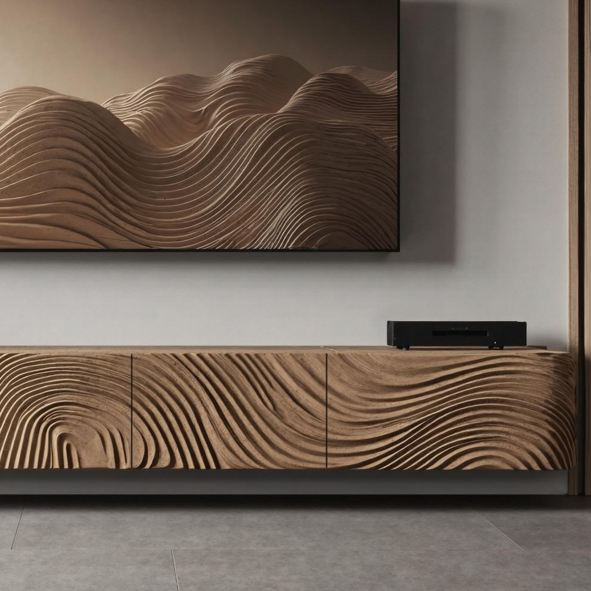 Rustic TV Console For Cozy Entryway Design SILDTTRTVC065