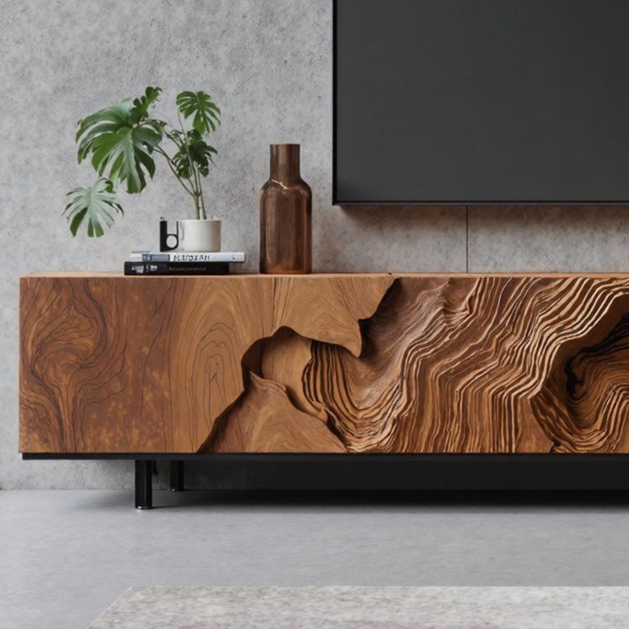 Rustic TV Console Stand For Living Room Design SILDTTNTVC041