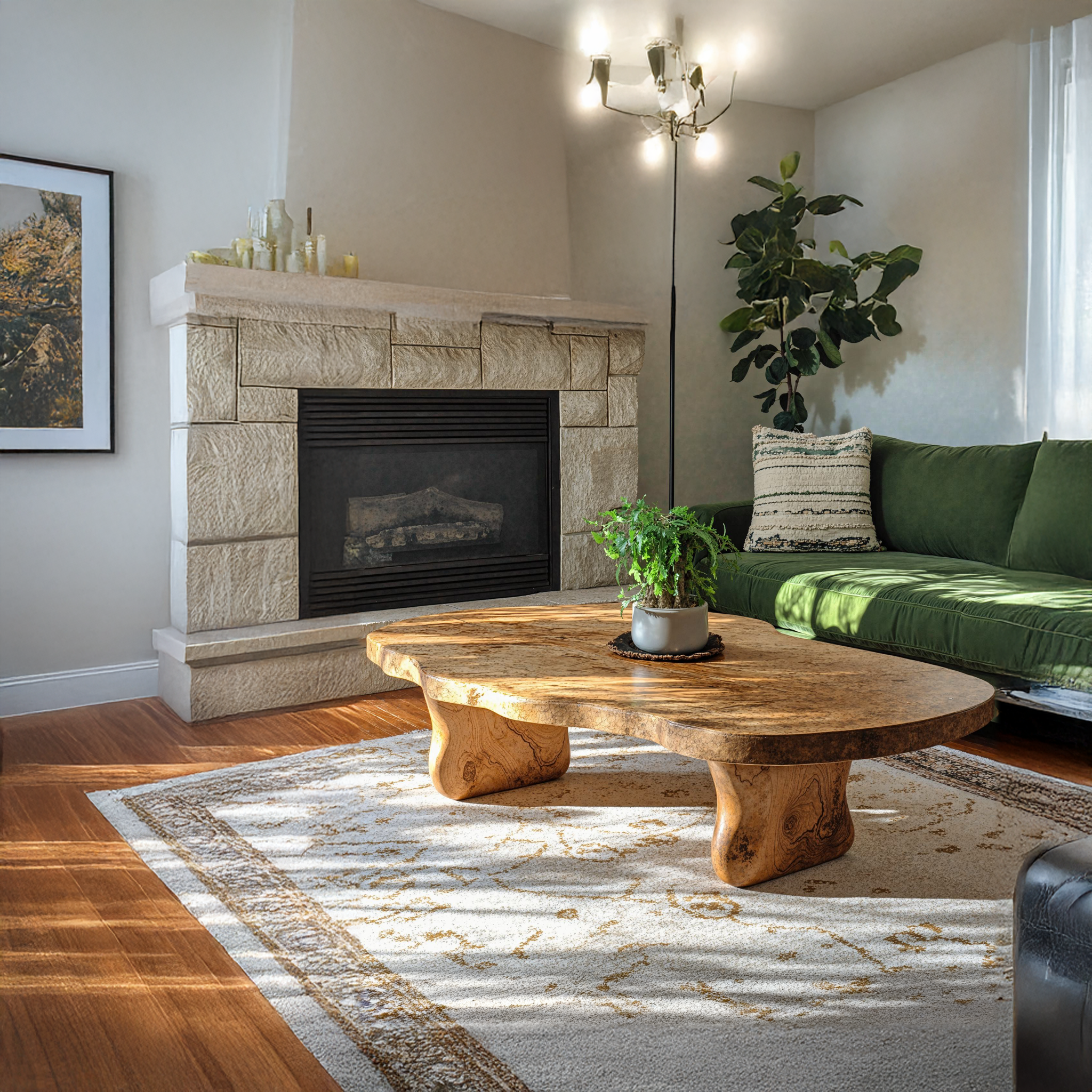 Rustic Coffee Table For Living Room Decor SILDTCF055
