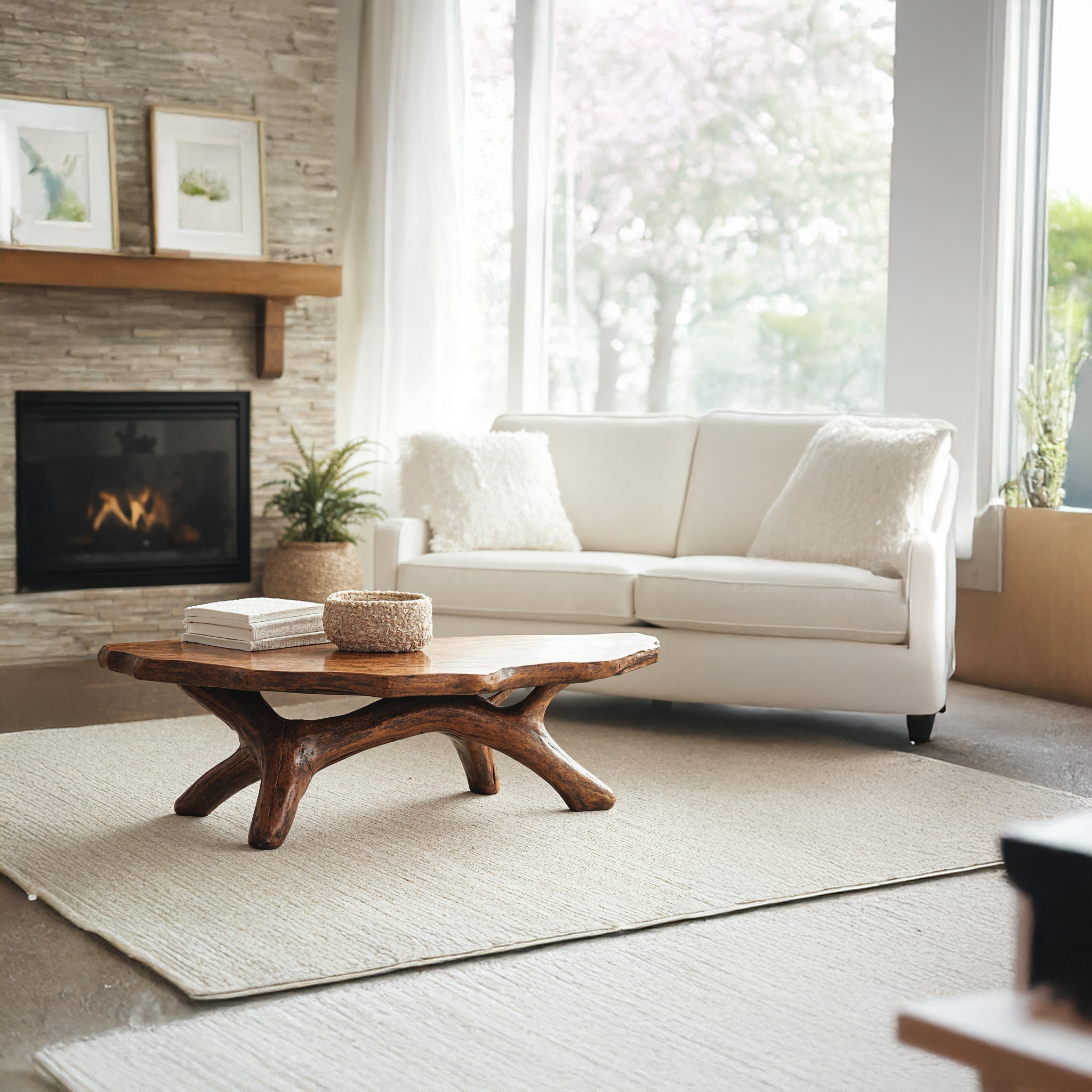 Handcrafted Coffee Table Low Coffee Table SILDTCF047