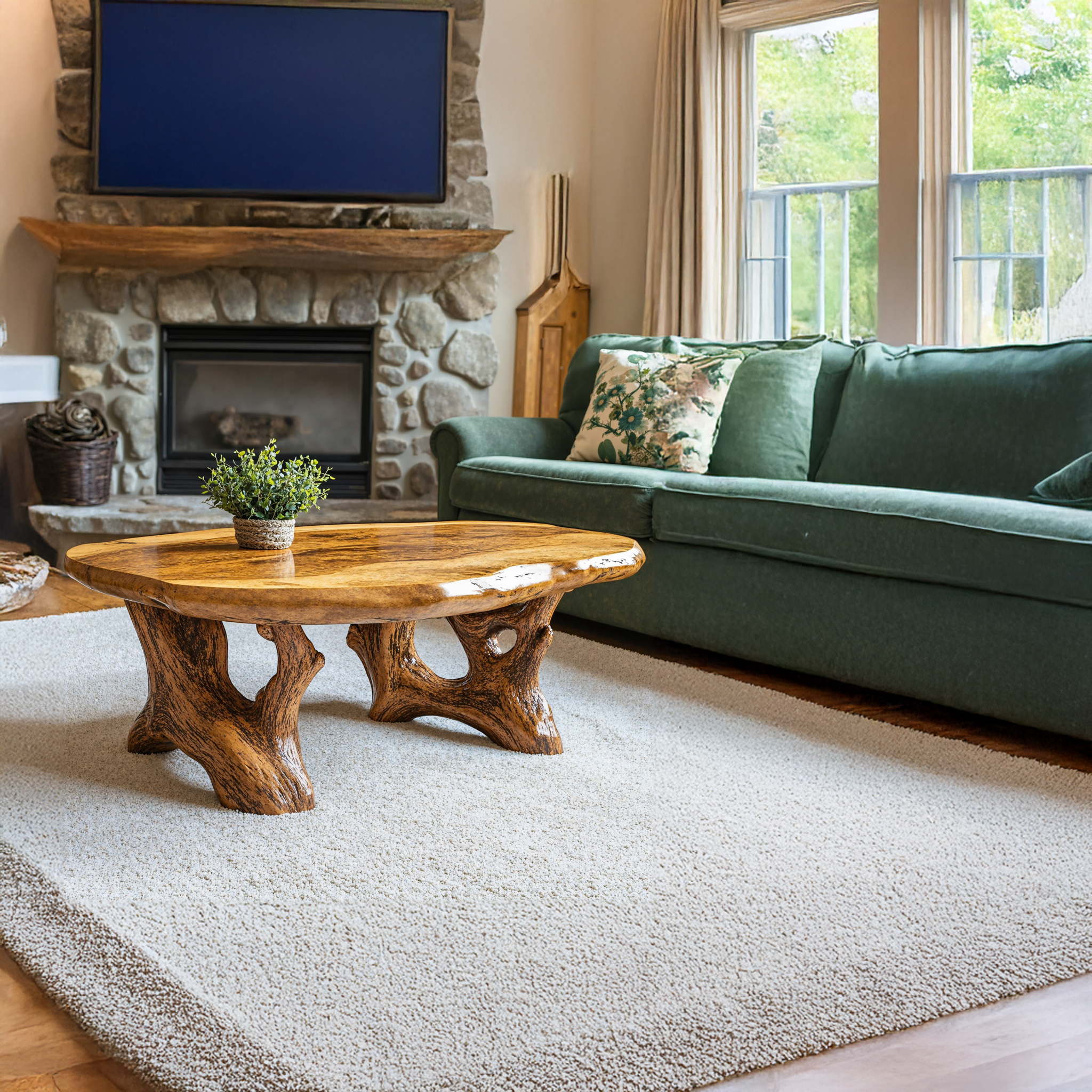 Wooden Coffee Table For Living Room Home SILDTCF049