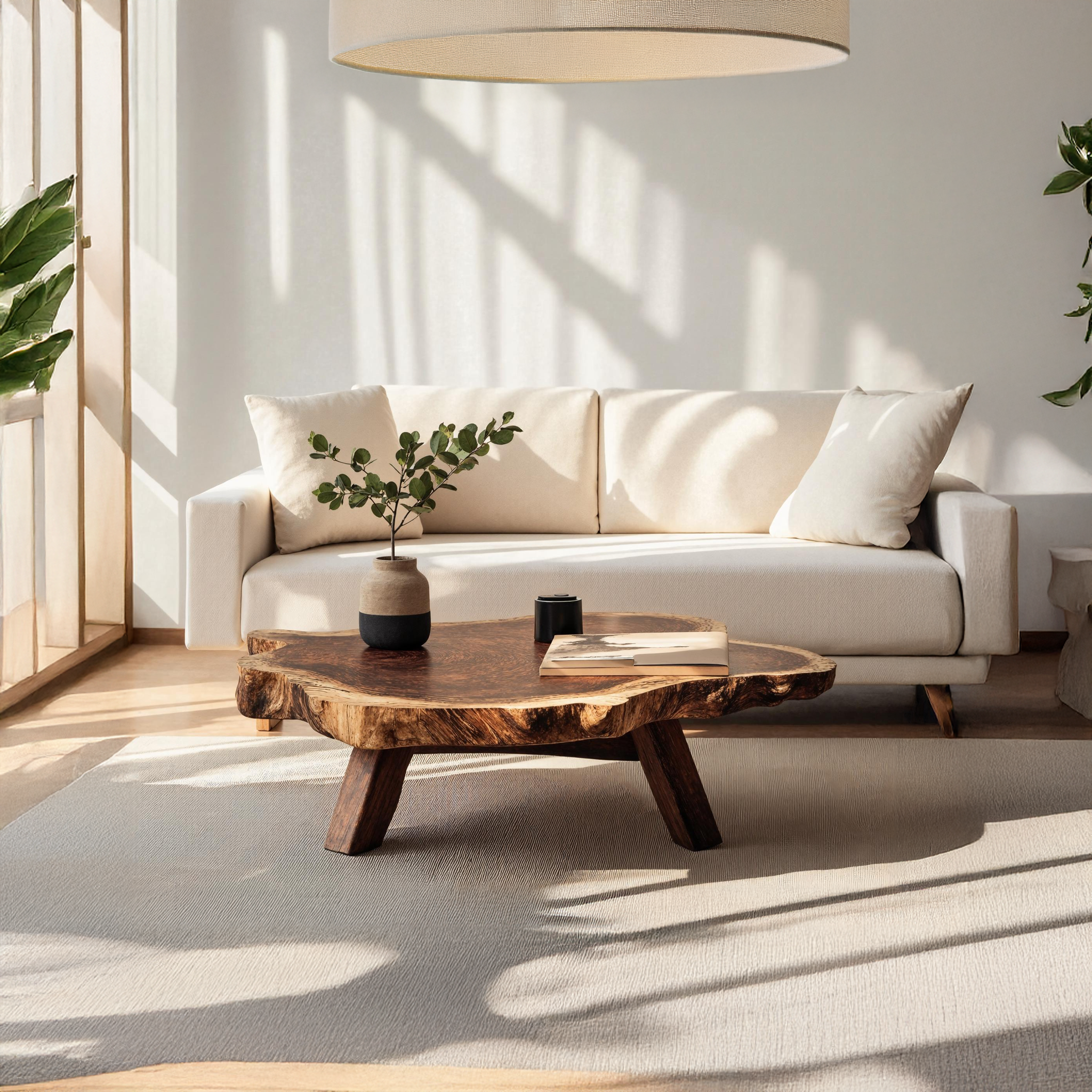 Handcrafted Wood Table For Timeless Living Decor SILDTTRCF013